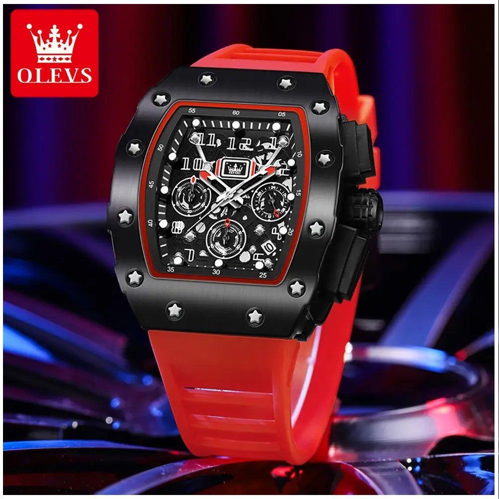 Reloj Deportivo de Lujo para Hombre Correa Silicona y Cristal Zafiro-3