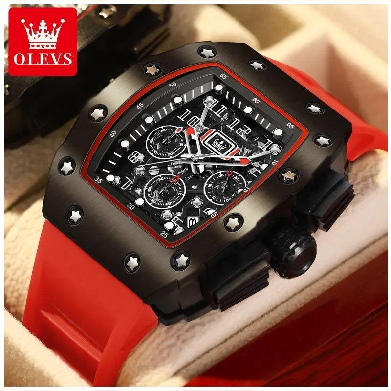 Reloj Deportivo de Lujo para Hombre Correa Silicona y Cristal Zafiro-4