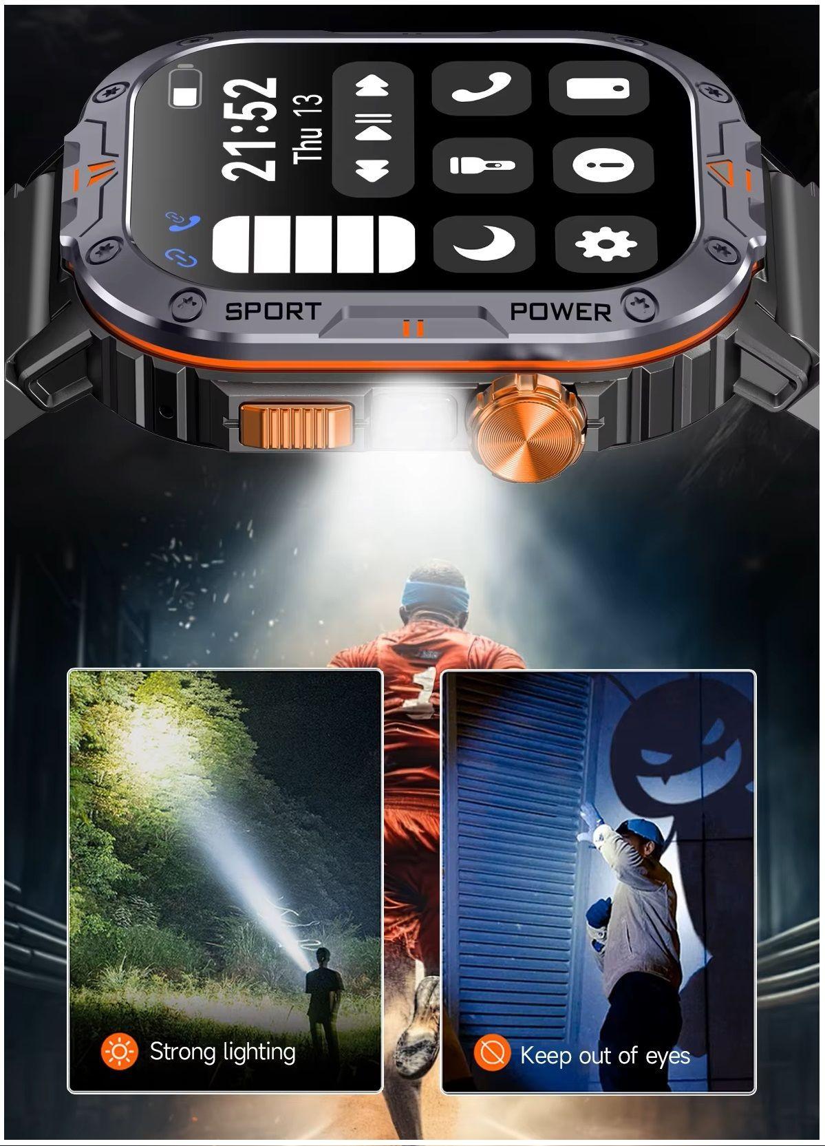 Smartwatch Deportivo NX20 Llamadas Bluetooth Música Linterna IP68 Compatible IOS Android-5
