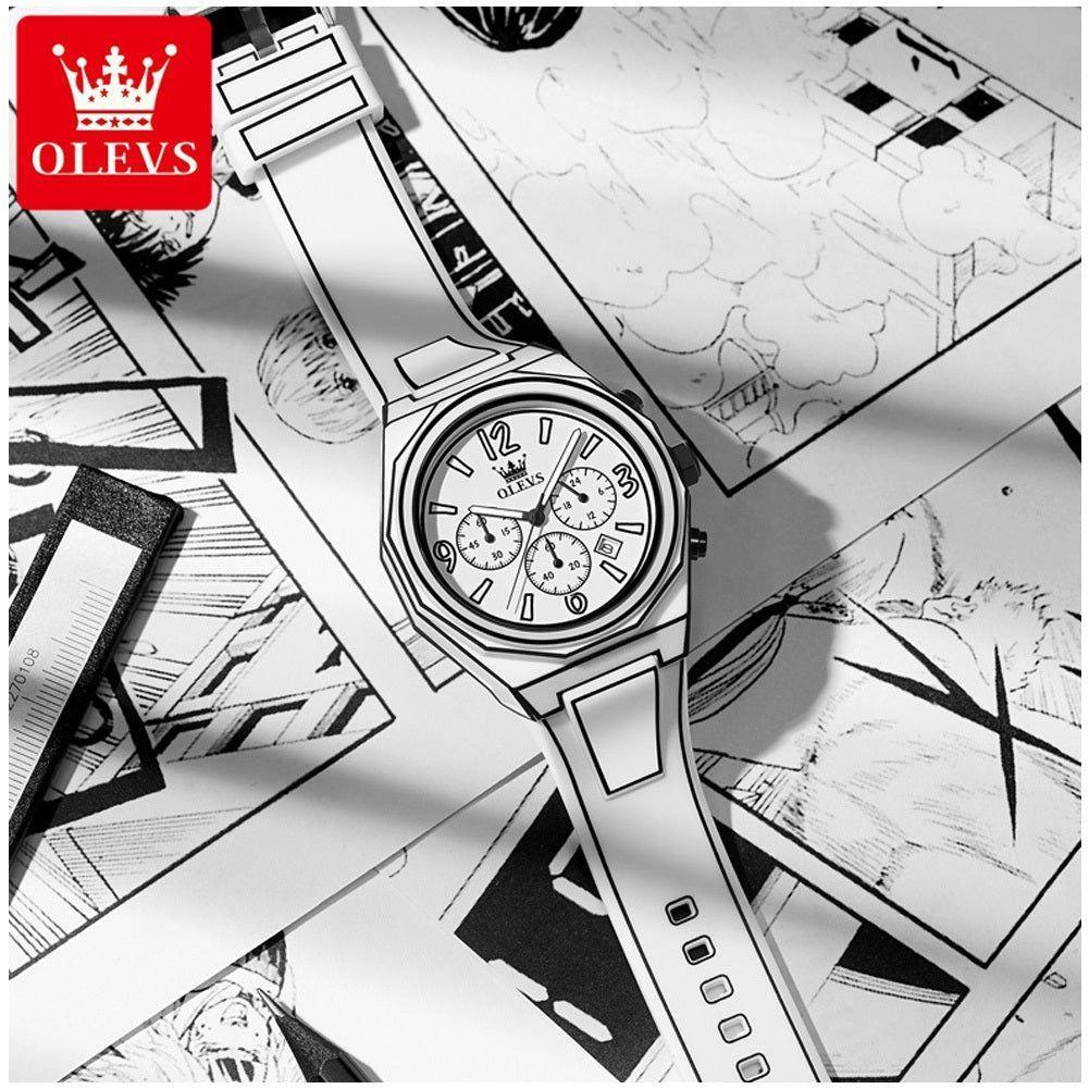 Reloj Multifuncional Estilo Manga Cuarzo Impermeable y Luminoso-2