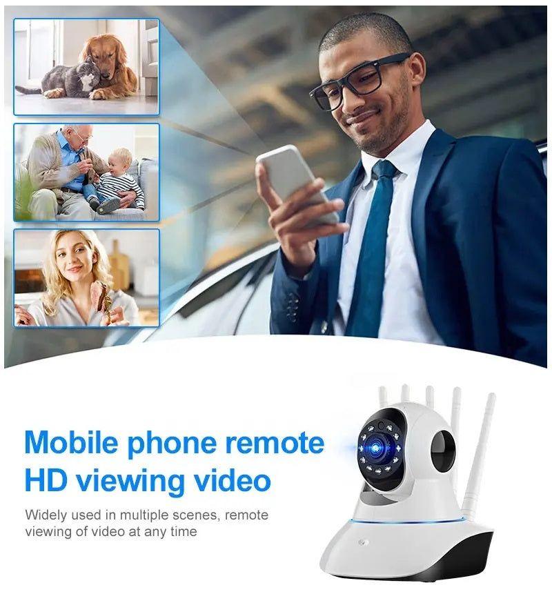 Cámara Inteligente A1 Rotación 360° Full HD 1080P y Visión Nocturna-2