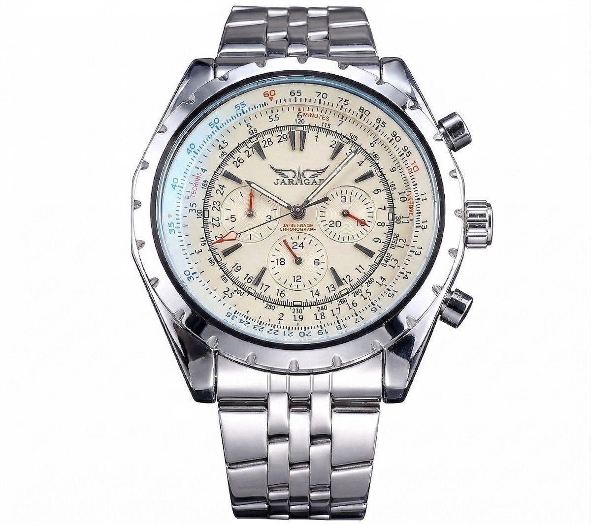 Reloj Automático Deportivo para Hombre Movimiento Mecánico Cronógrafo-0