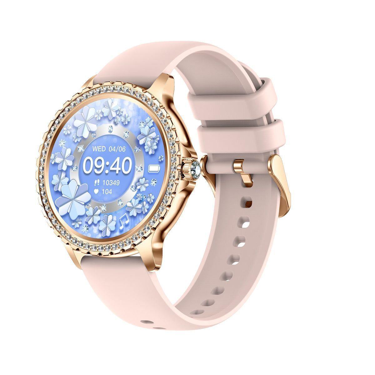 Smartwatch Elegante I58 para Mujer Llamadas Bluetooth Monitor de Salud IP67 Correa de Acero Milanesa-4