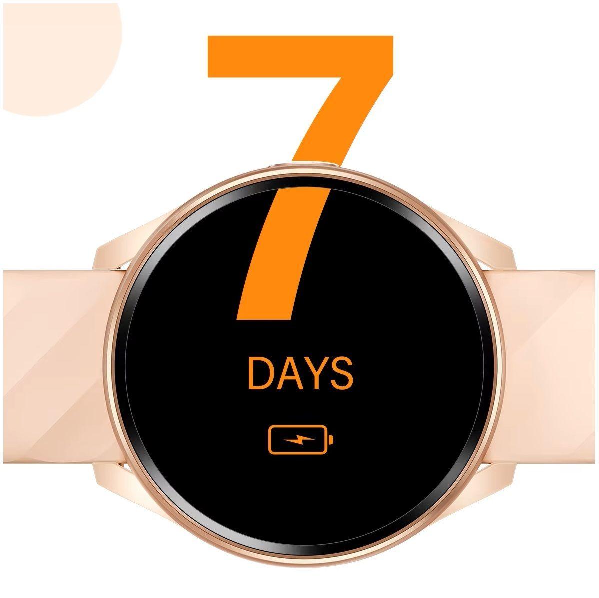 Reloj Inteligente Mujer Llamadas Bluetooth Monitoreo de Salud Multideporte IP67 Notificaciones-6