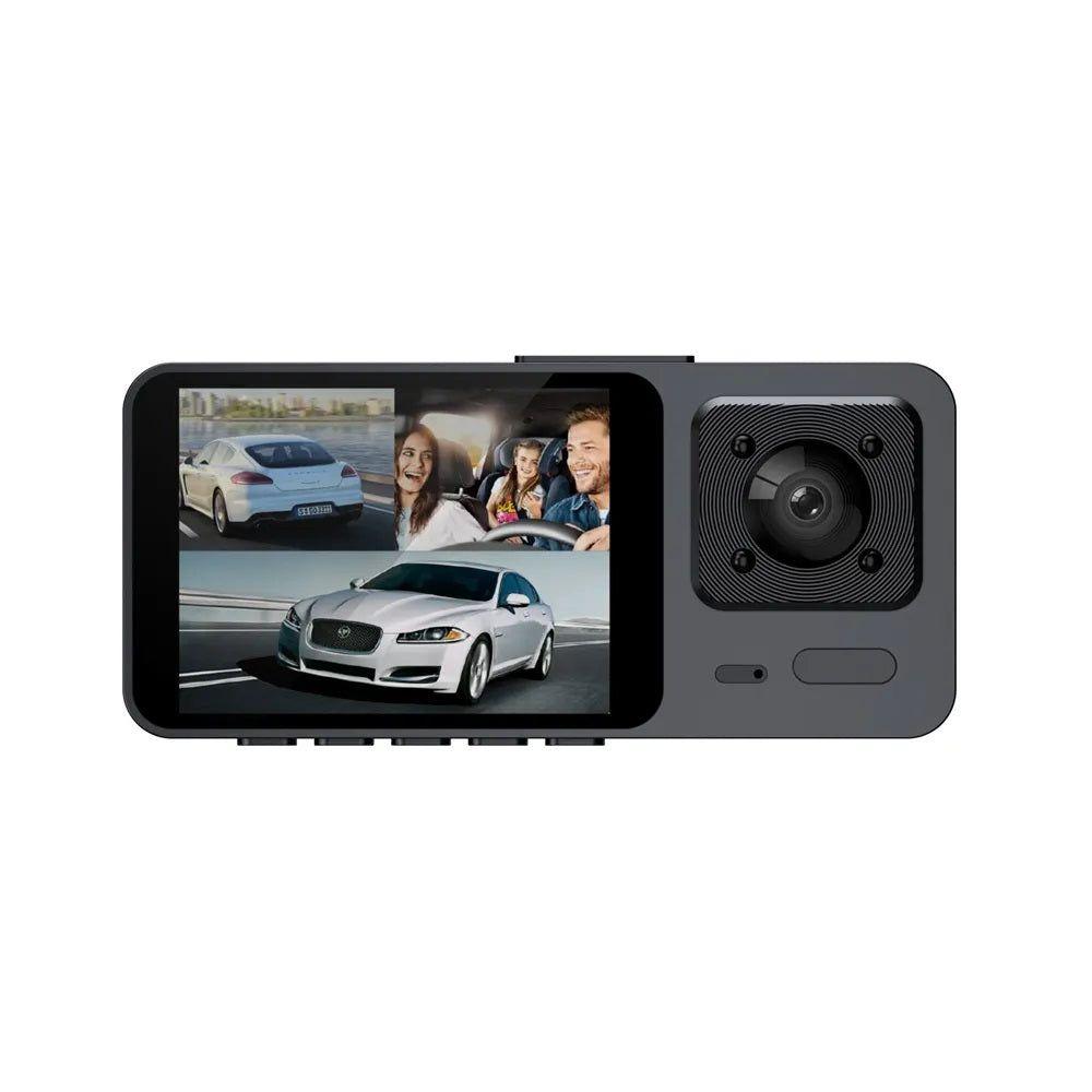 Cámara Dashcam de 3 Lentes Full HD 1080P Visión Nocturna, Sensor G y Modo Estacionamiento 24H-3