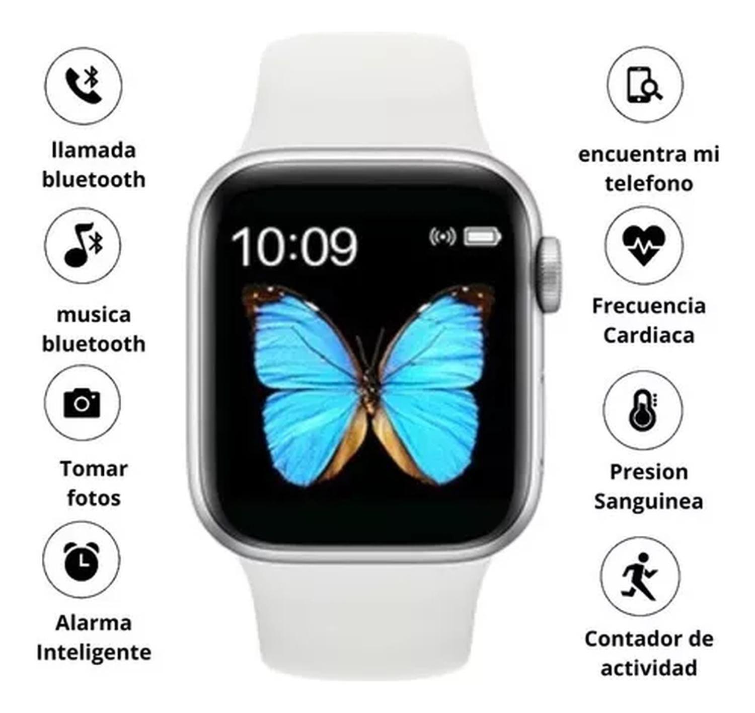 Reloj T500 Inteligente Smartwatch Blanco / Realiza Llamadas-2