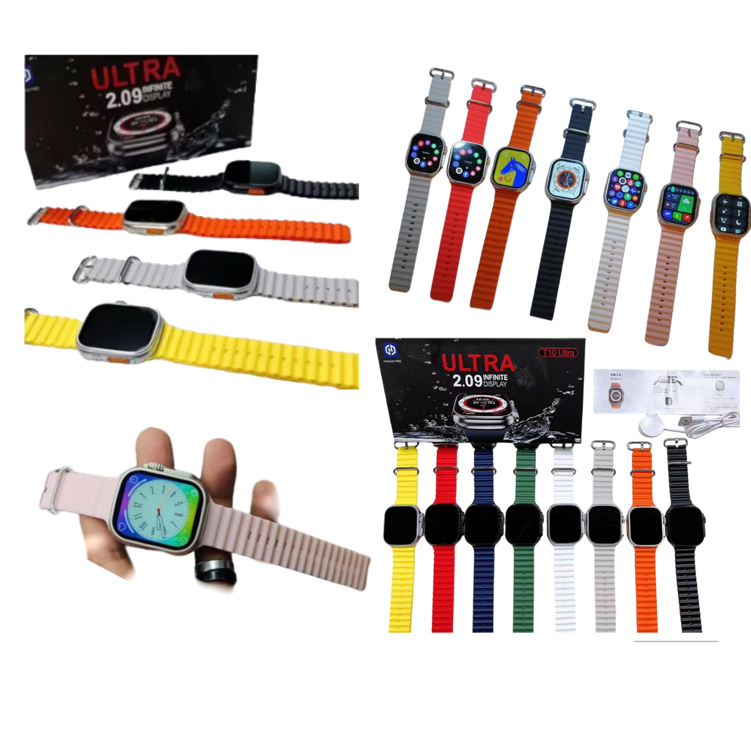 reloj T10 Ultra Inteligente Smartwatch Gris / Realiza y Recibe Llamadas 2024-3
