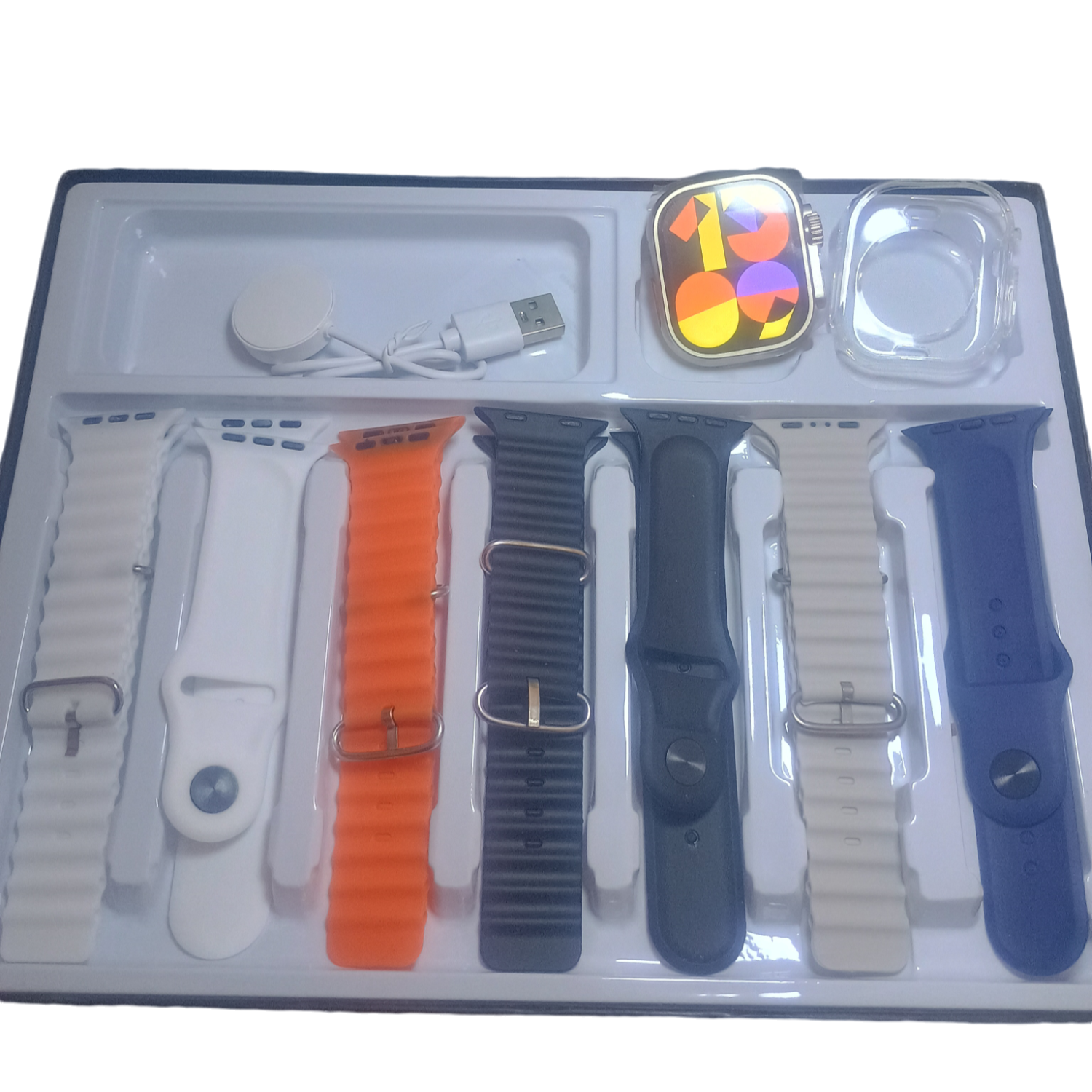 Reloj Inteligente Smartwatch DT900 Ultra Negro - 7 CORREAS-2