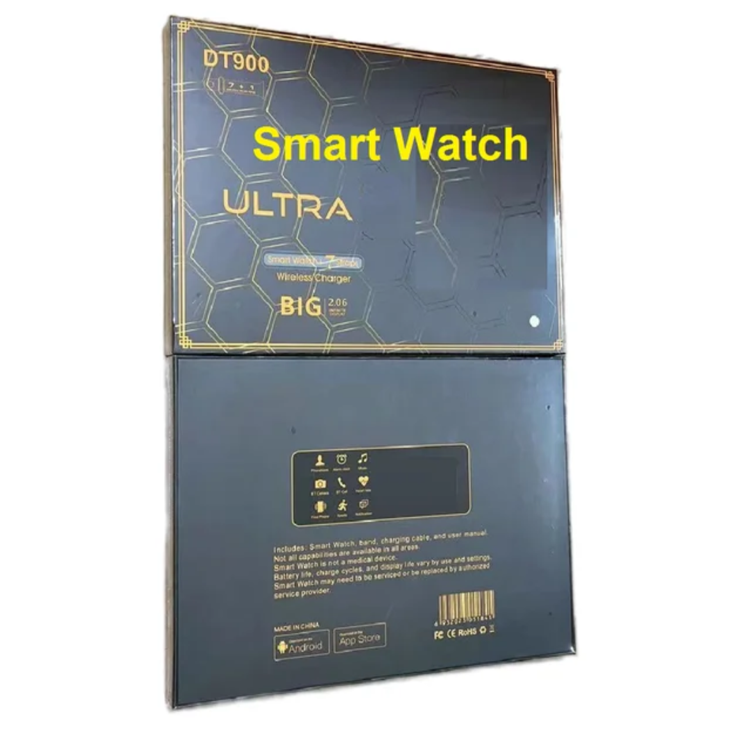 Reloj Inteligente Smartwatch DT900 Ultra Negro - 7 CORREAS-5
