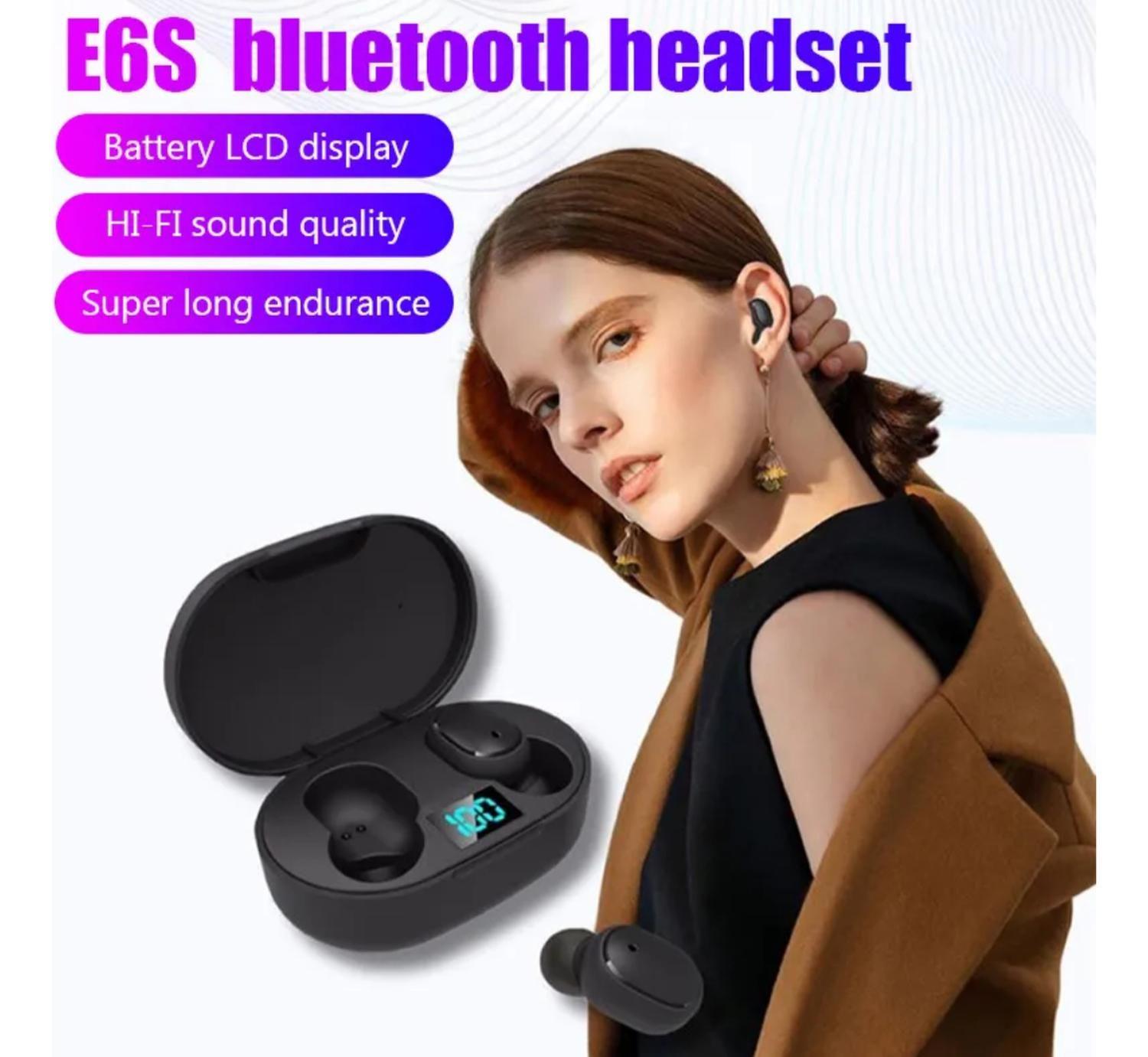 Auricular Audífonos E6s Inalambricos Con Micrófono-3