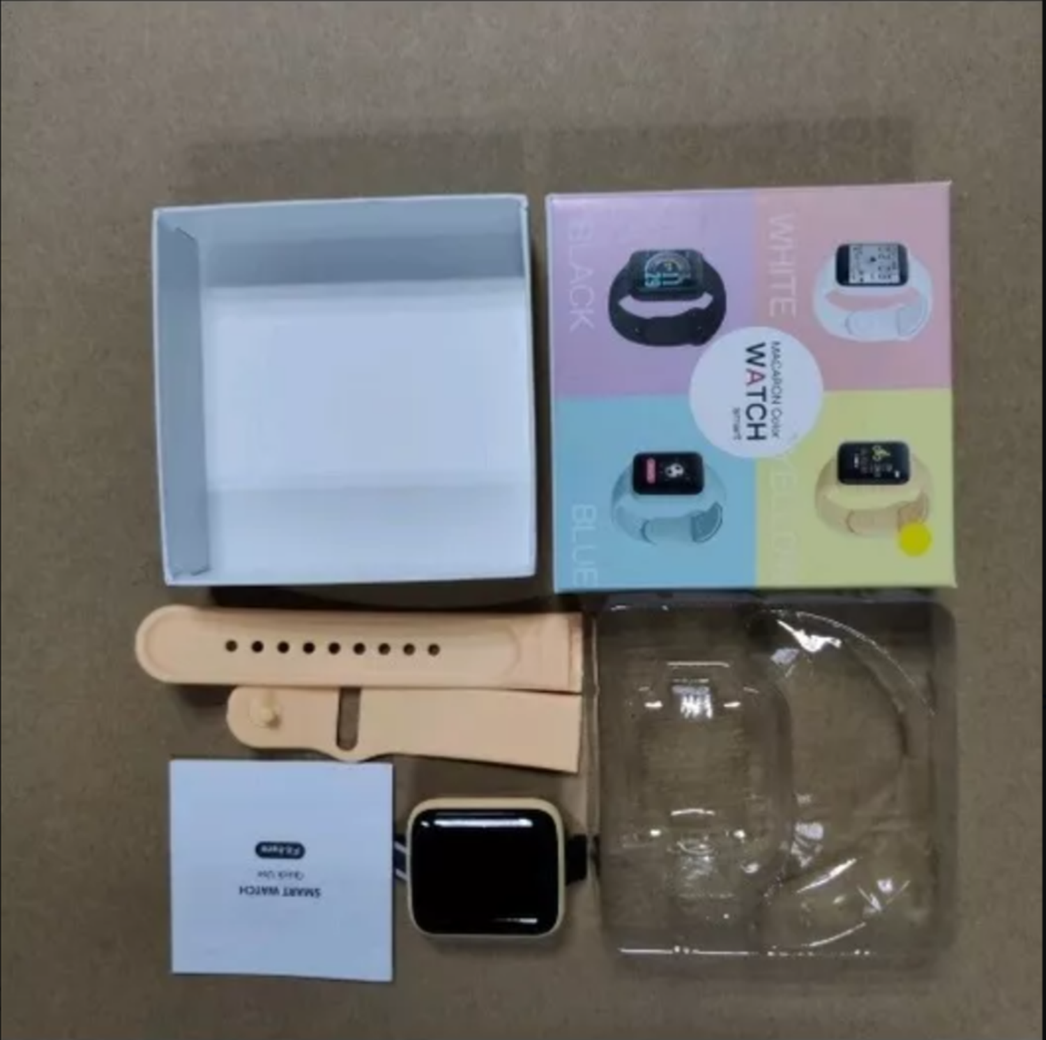 Reloj D20 Inteligente Smartwatch Amarillo 2024-5