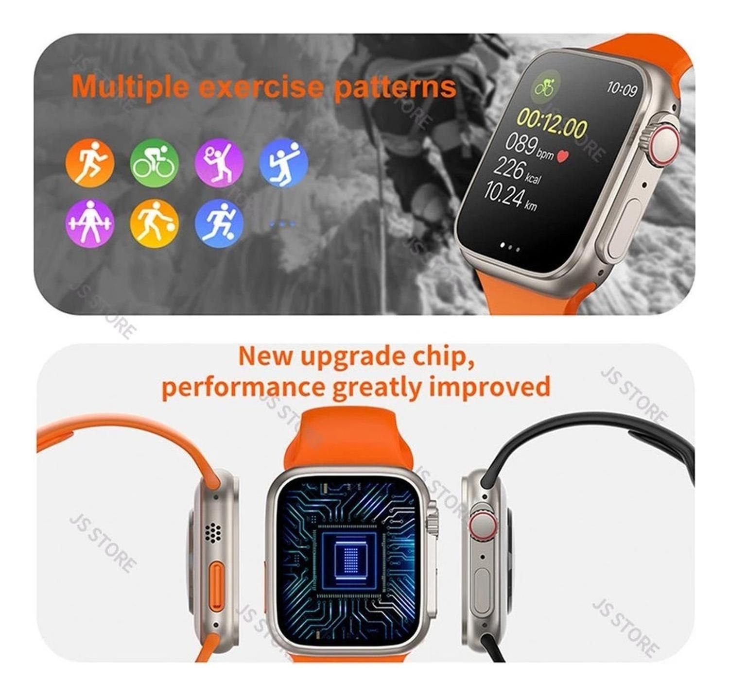 Reloj T10 Ultra Inteligente Smartwatch Rojo / Realiza Y Reci-3