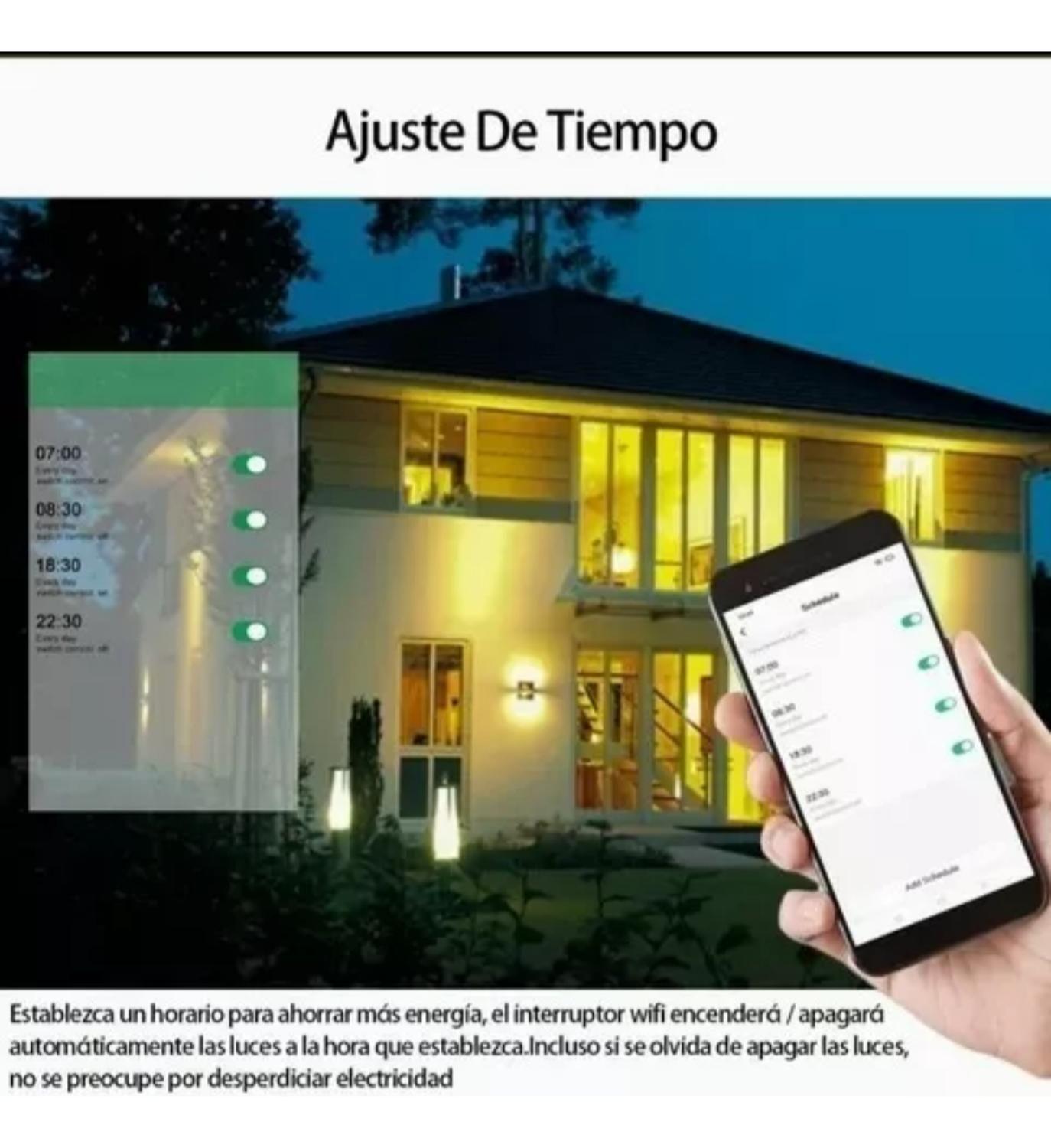 Interruptor Inteligente Touch Wifi Blanco Simple-6