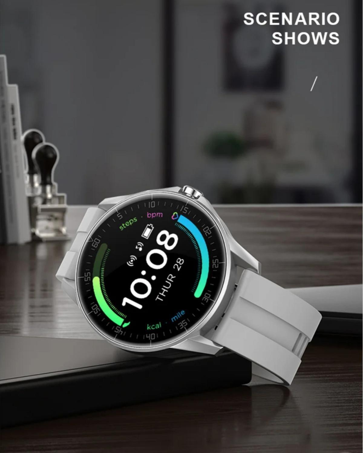 Reloj Smartwatch Ie20 Blanco / Metal - Realiza Llamadas-3