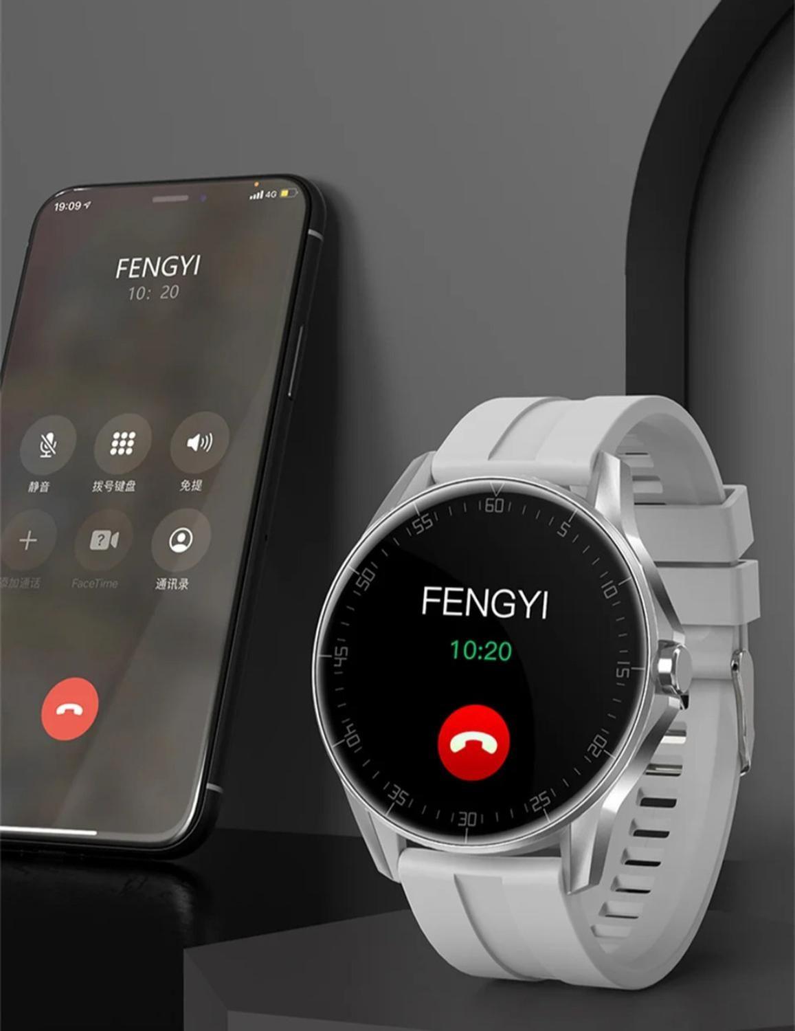 Reloj Smartwatch Ie20 Blanco / Metal - Realiza Llamadas-4