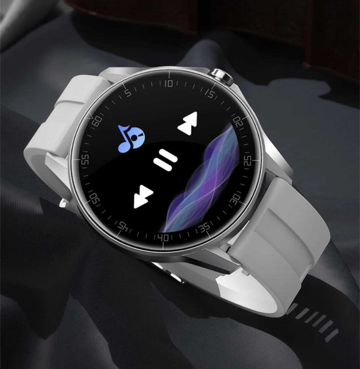Reloj Smartwatch Ie20 Blanco / Metal - Realiza Llamadas-5