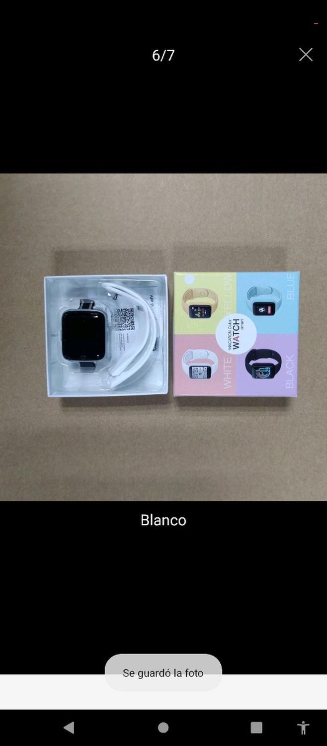 Reloj D20 Inteligente Smartwatch Blanco-6