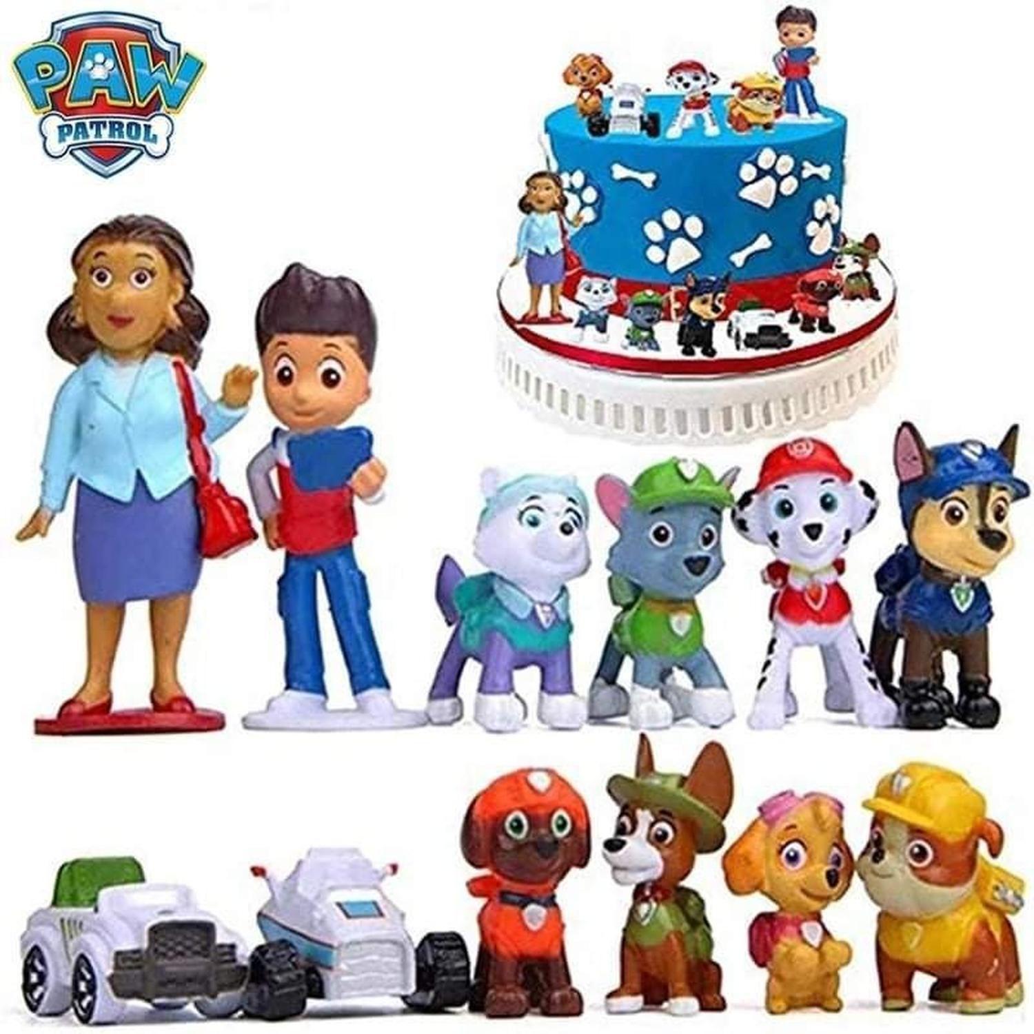 Pack 12 Figuras De Paw Patrol Pvc Duro $ 12.500-3