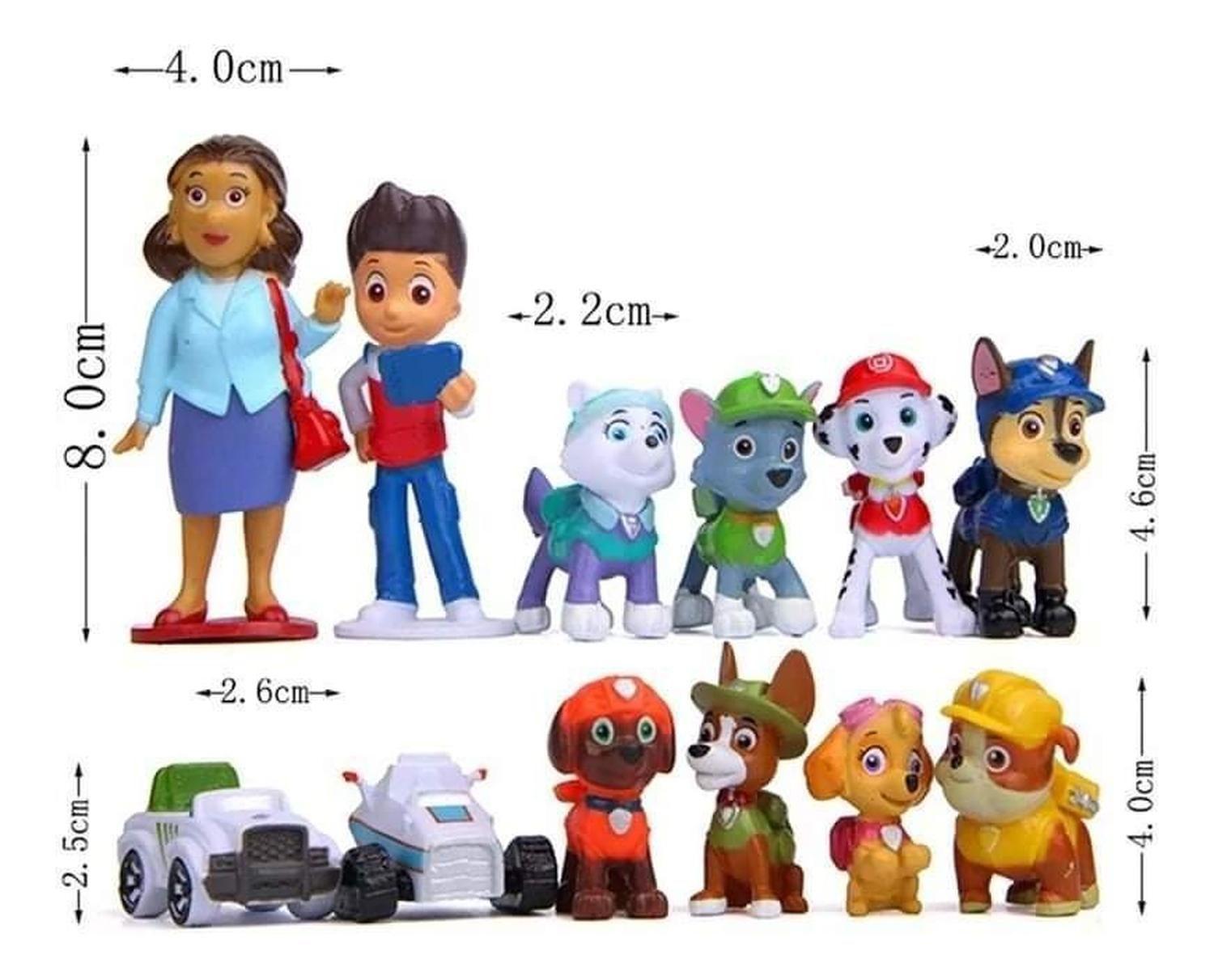 Pack 12 Figuras De Paw Patrol Pvc Duro $ 12.500-4
