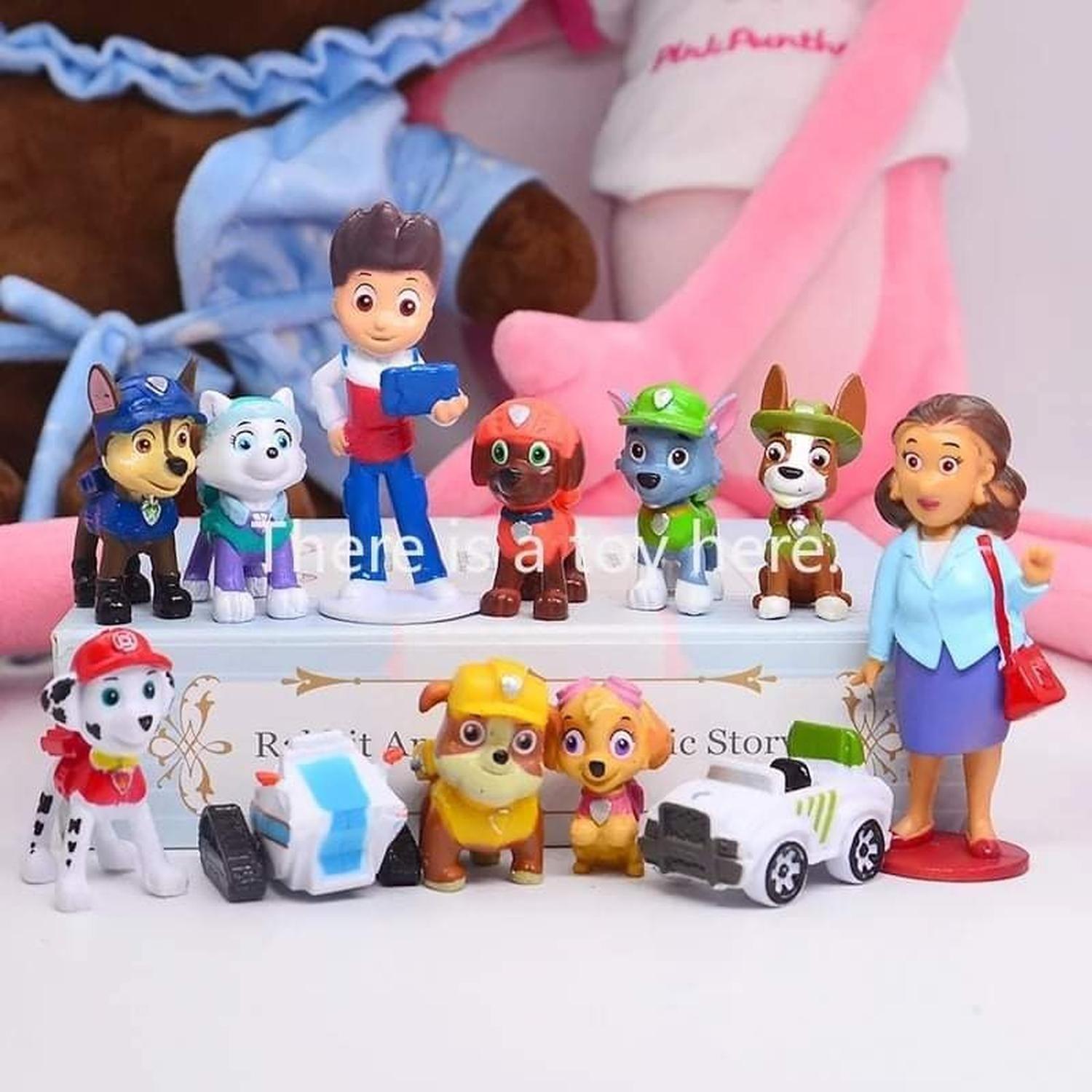 Pack 12 Figuras De Paw Patrol Pvc Duro $ 12.500-5
