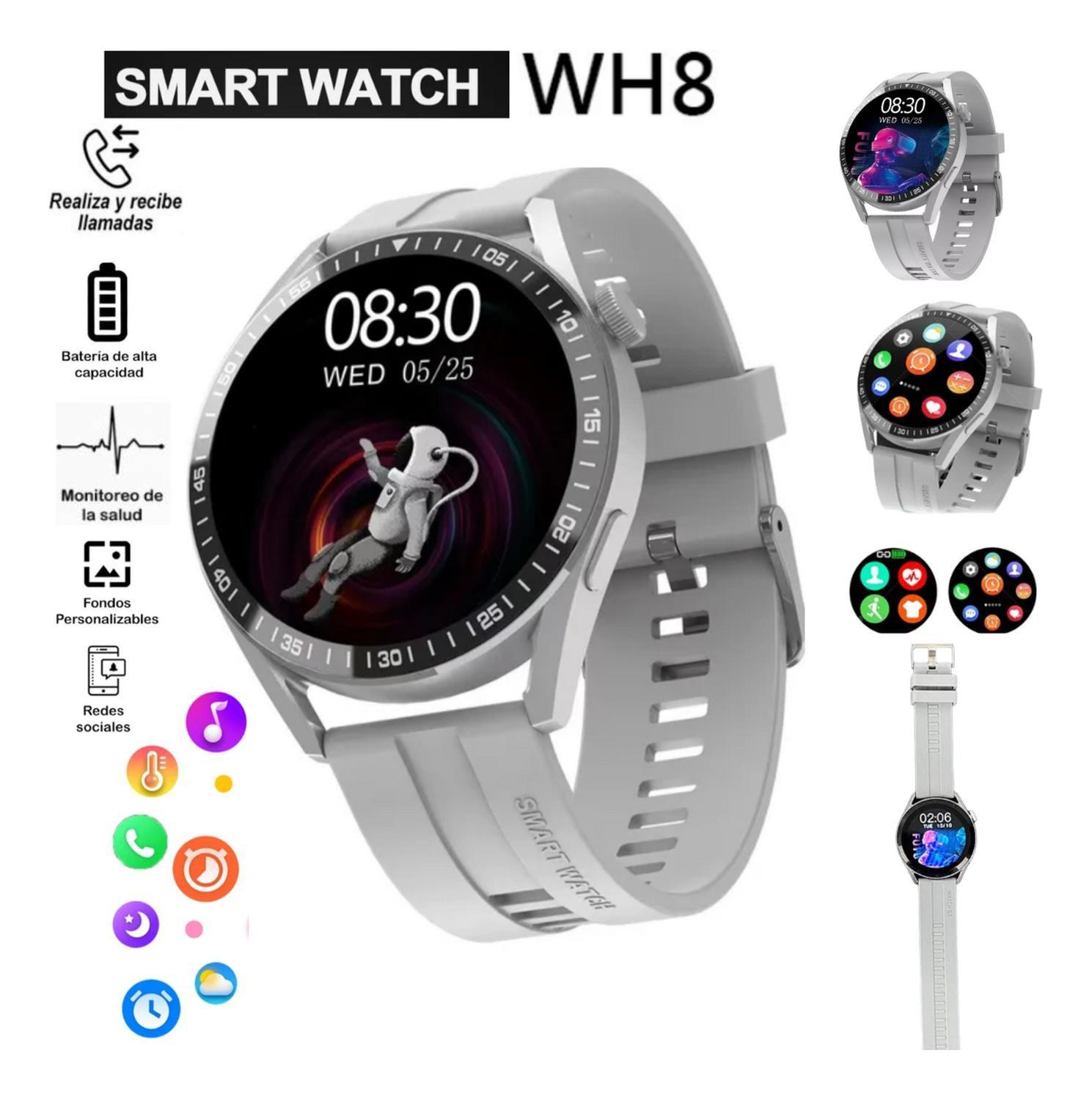 Reloj Wh-8 Inteligente Smartwatch Gris / Realiza Llamadas-2