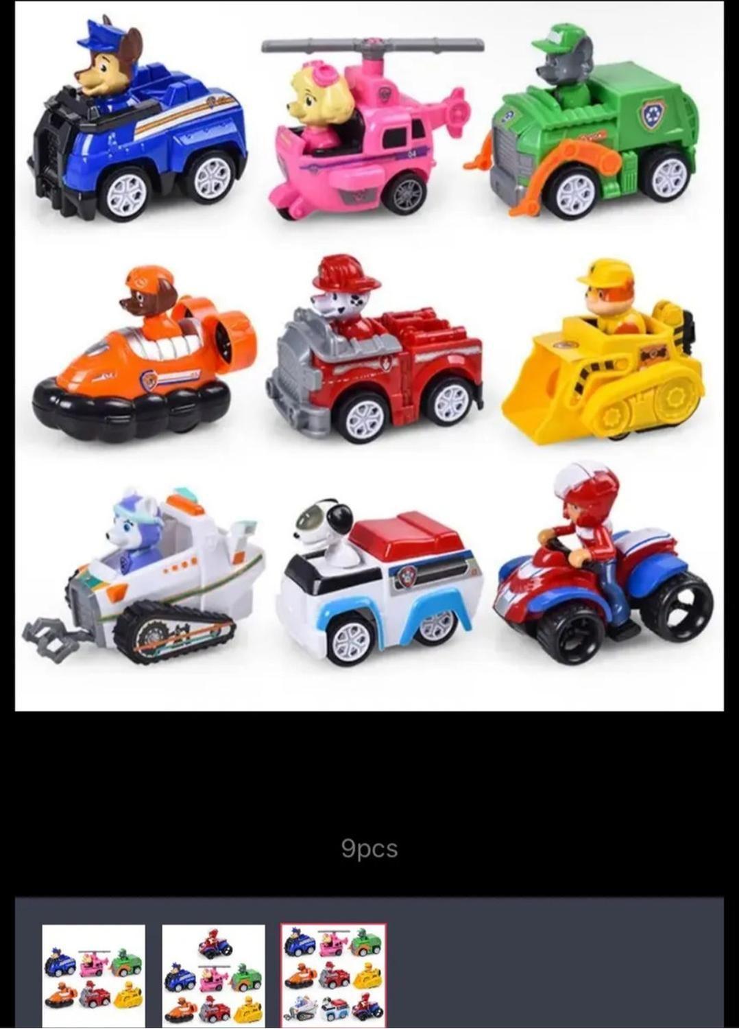 Pack 9 Autos Paw Patrol A Fricción En Caja-7