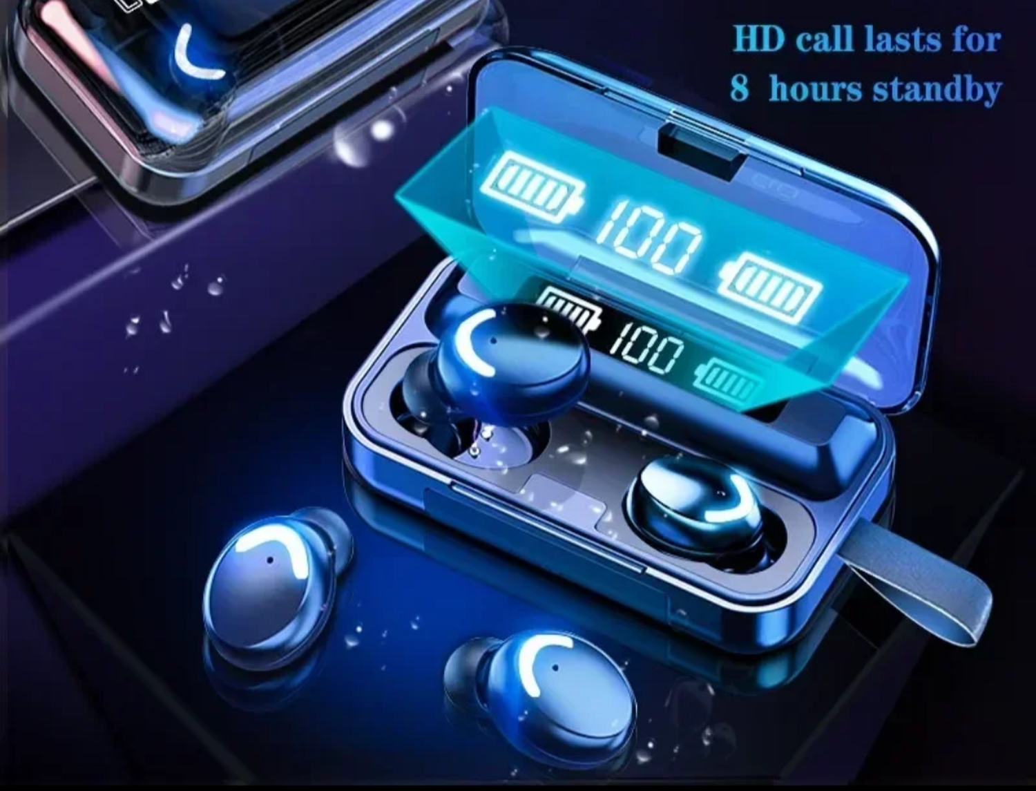 Audífonos F9-5 Negro + Banco Batería 2.000mah-3