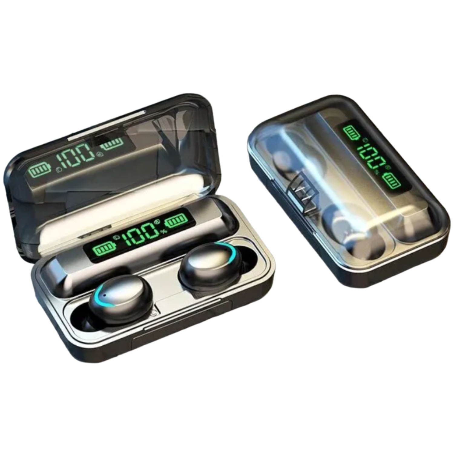 Audífonos F9-5 Negro + Banco Batería 2.000mah-6