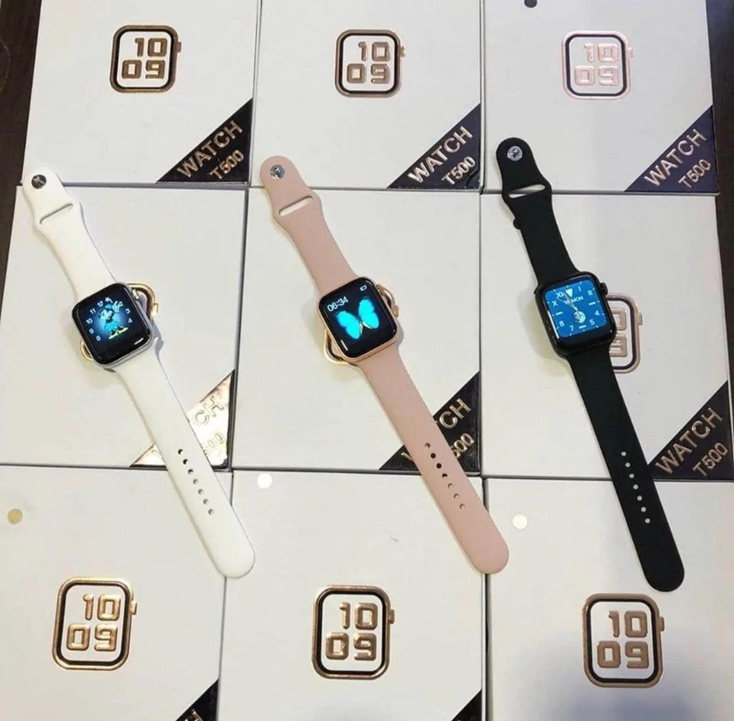 Reloj T500 Inteligente Smartwatch Rosado / Recibe Llamadas-2