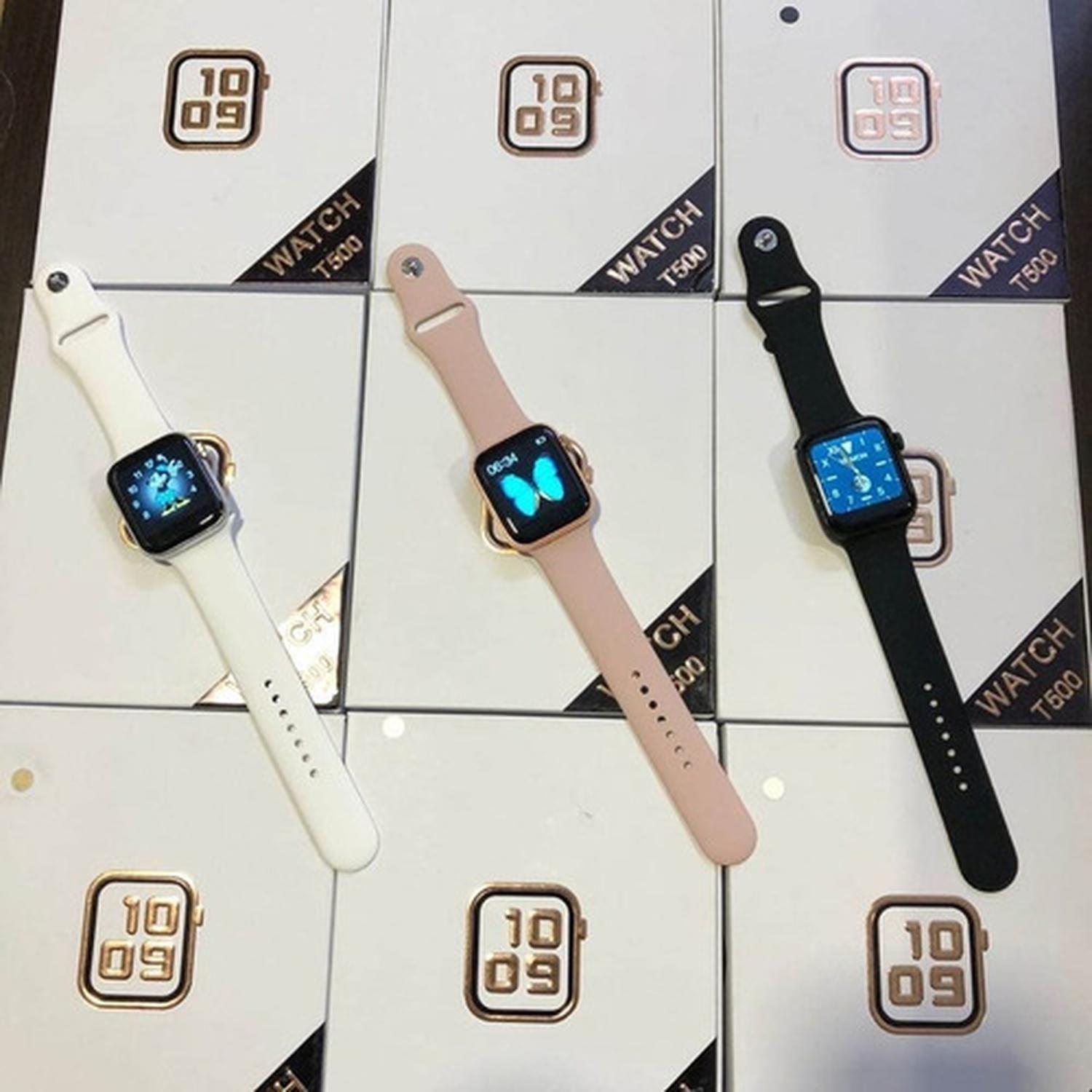Reloj T500 Inteligente Smartwatch Rosado / Recibe Llamadas-4