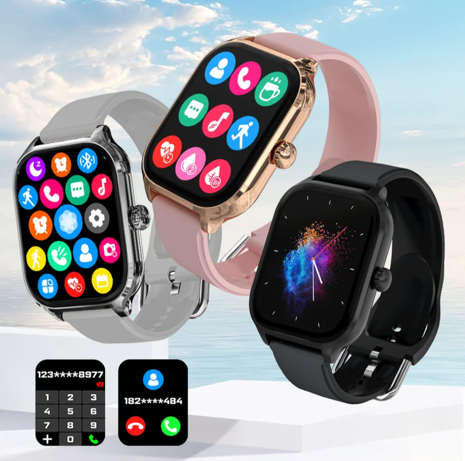 Reloj Inteligente Smartwatch H9 Rosado-5