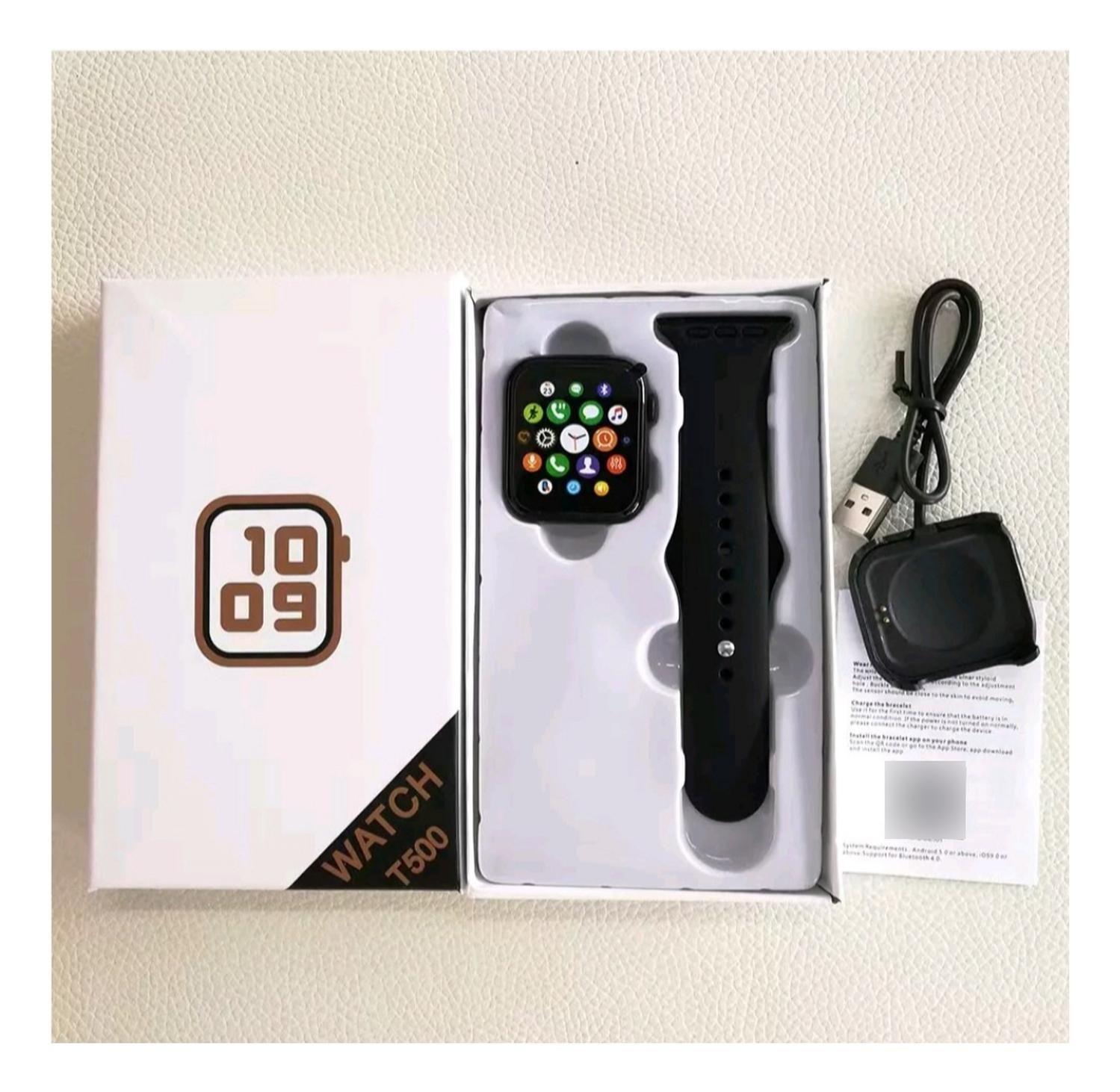 Reloj T500 Inteligente Smartwatch Negro / Realiza Llamadas-2