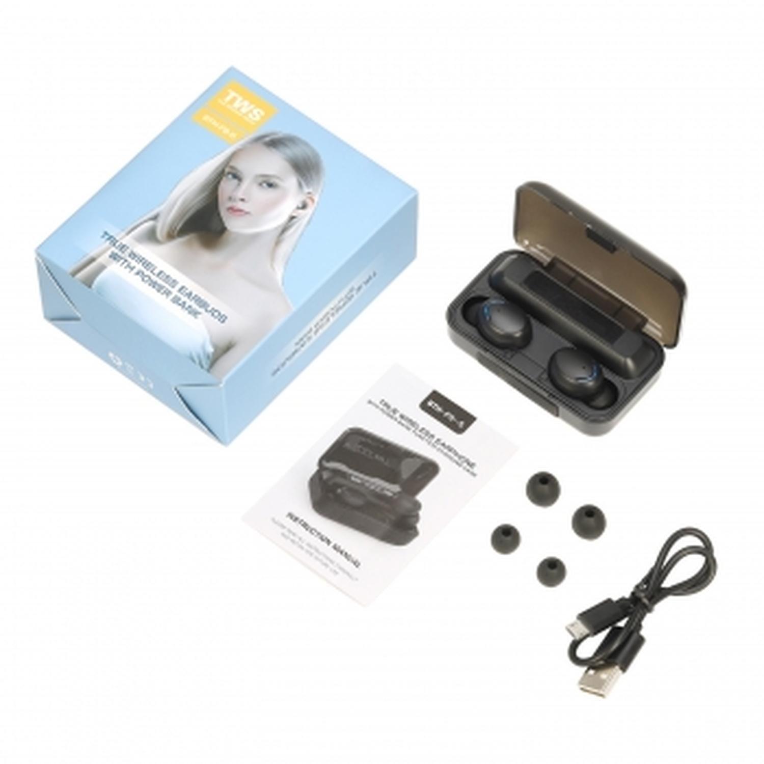 Audífonos F9-5 + Banco Batería 2000mah-3