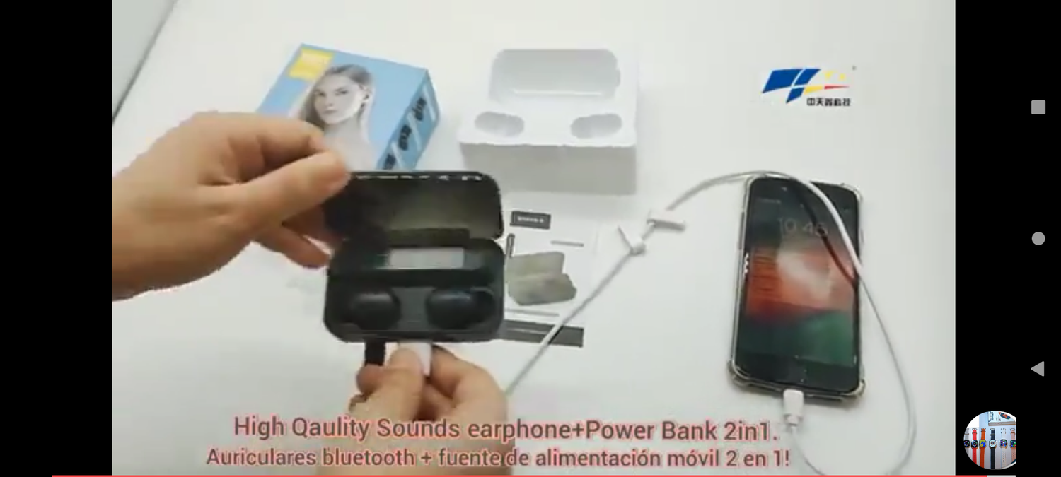 Audífonos F9-5 + Banco Batería 2000mah-4