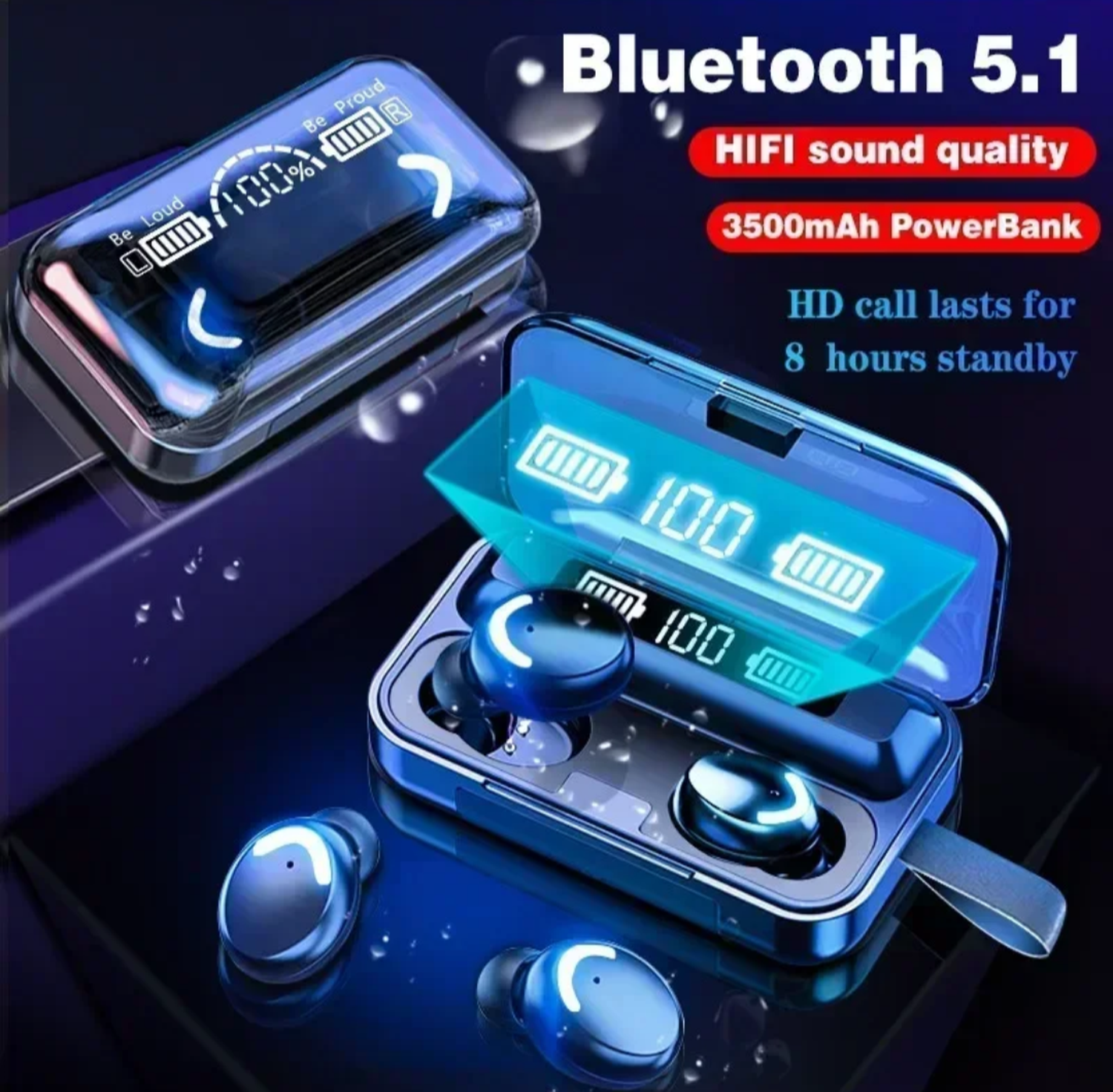 Audífonos F9-5 + Banco Batería 2000mah-5