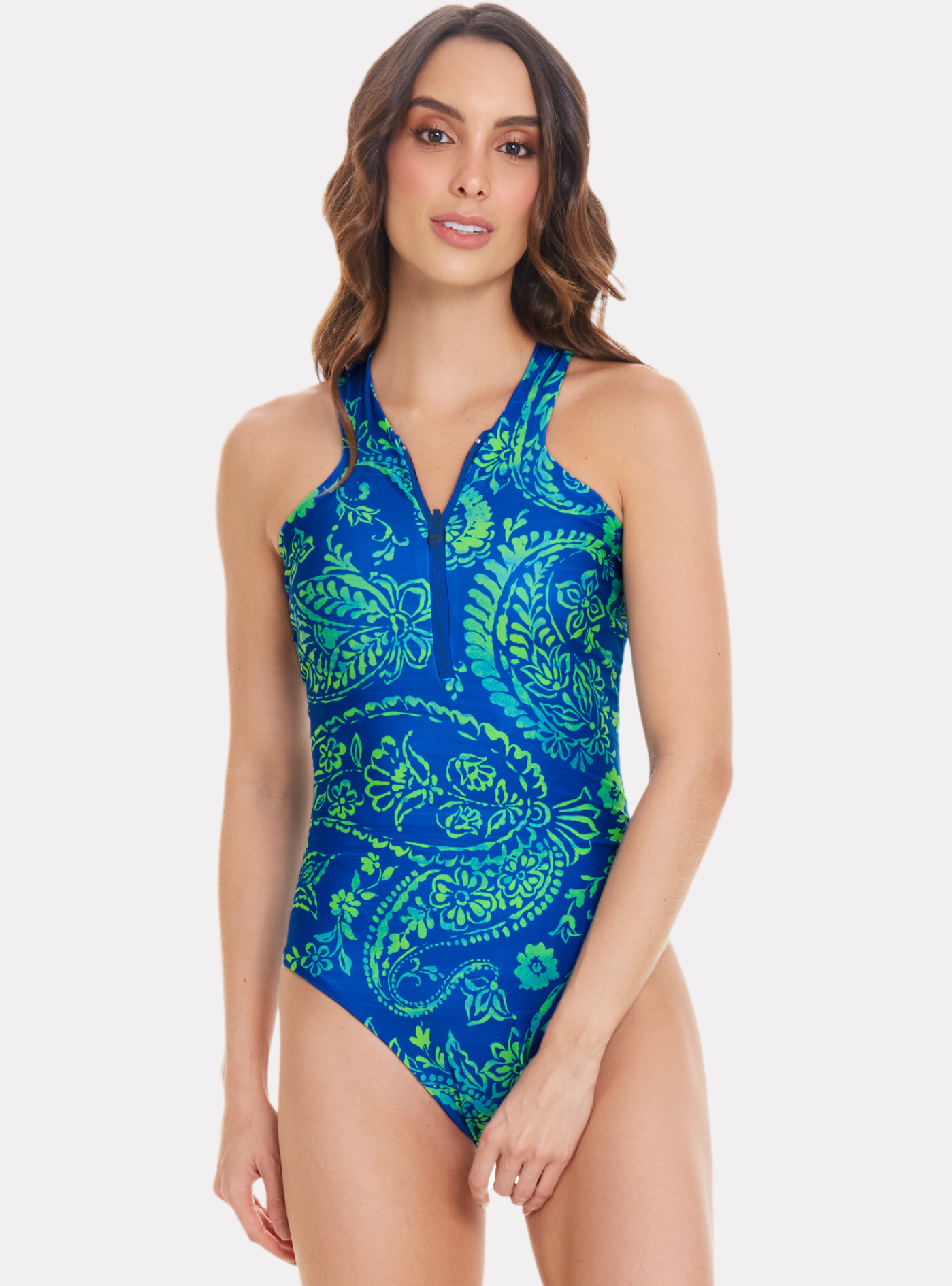 TRAJE DE BAÑO REVERSIBLE GREEN BLUE CONTROL ABDOMEN CHAMELA 42695-4