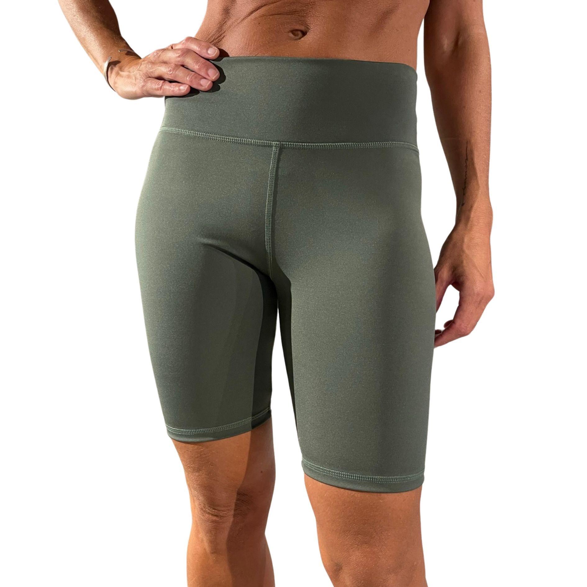 Leggins Calzas Deportivas Mujer Biker Verde 66584 OUTLET-0