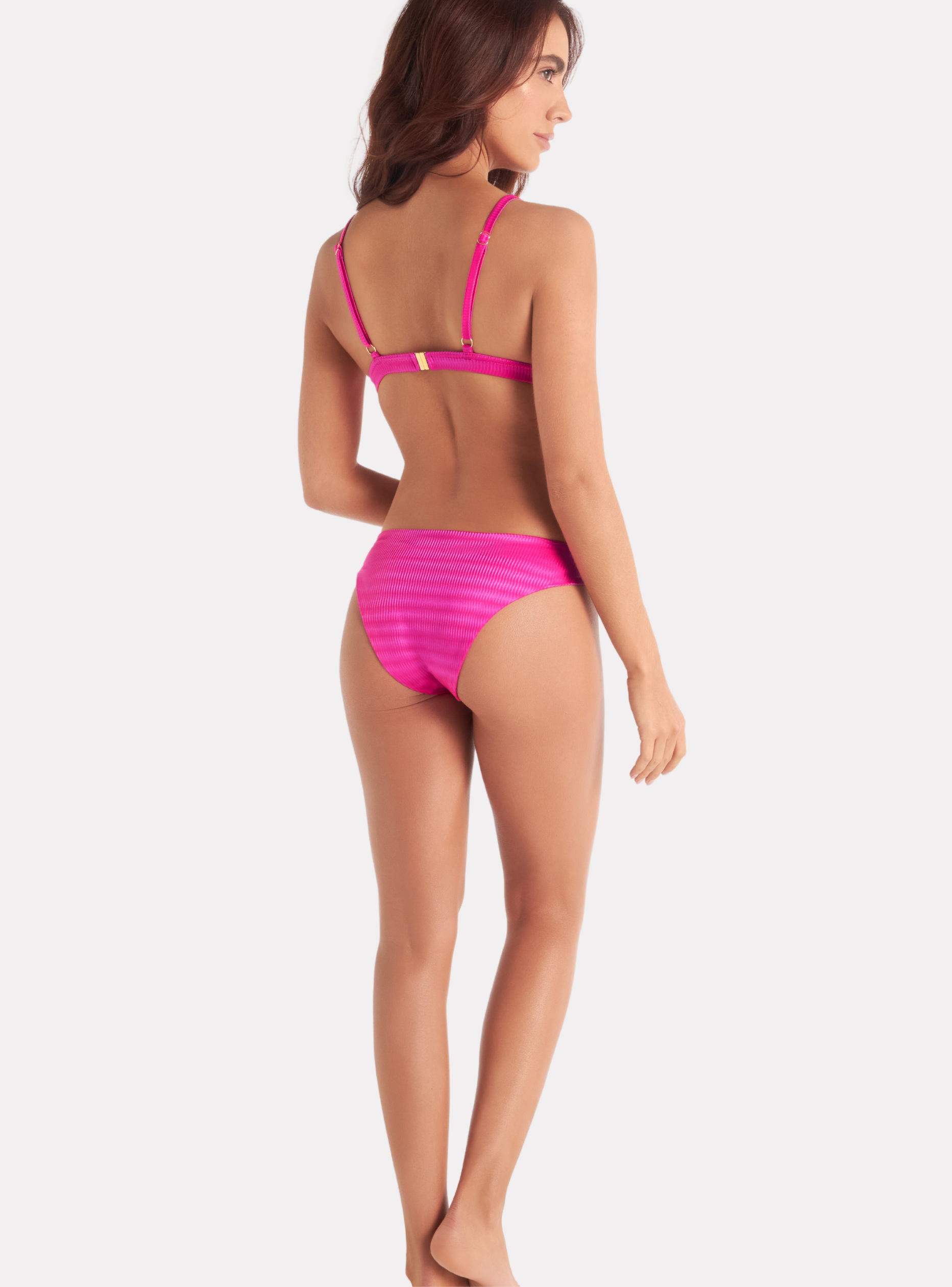 BIKINI FUCSIA TRIANGULO BRALETTE CHAMELA 43645-6
