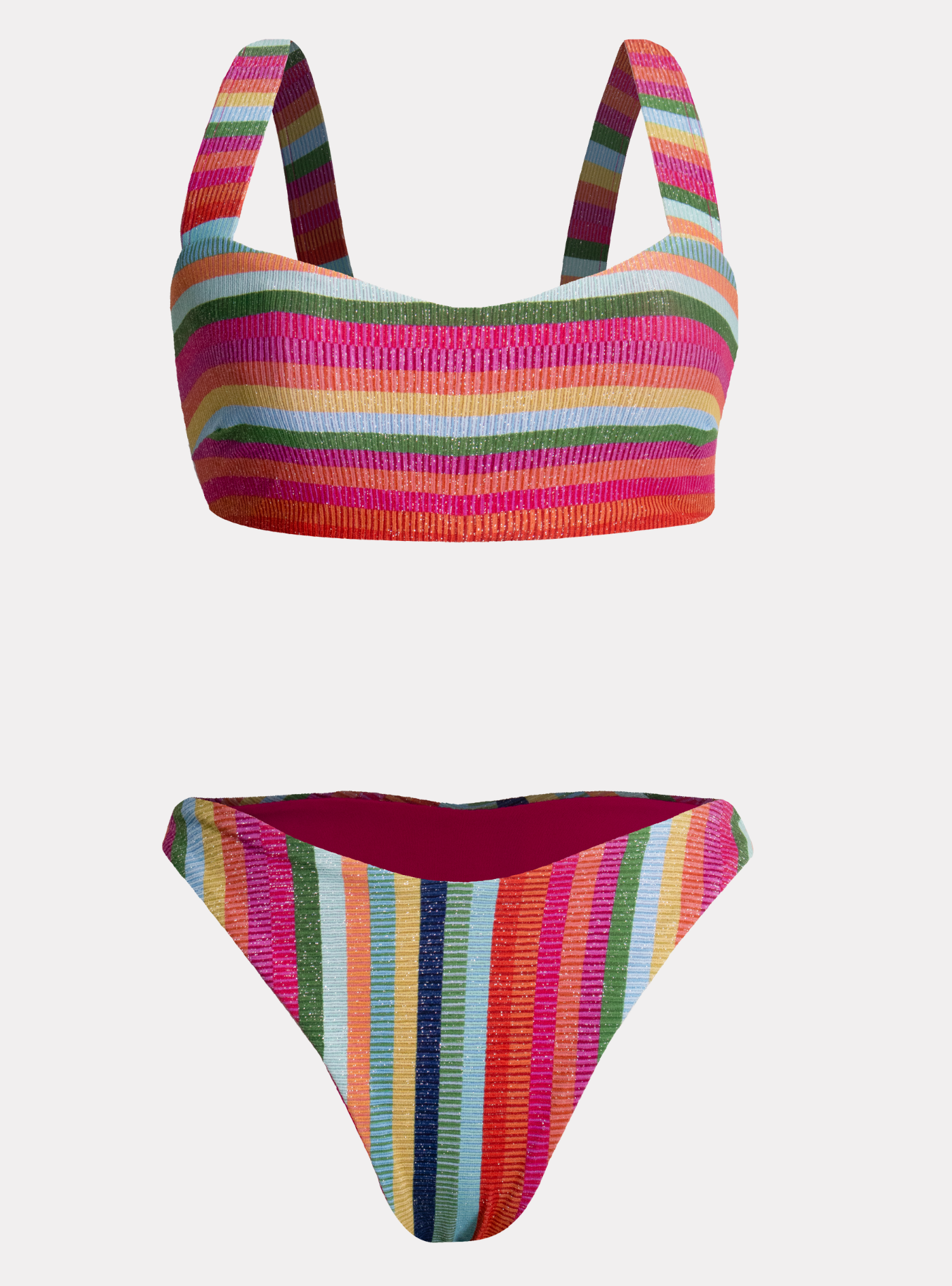 BIKINI RAYADO BRILLANTE CHAMELA 43685-6