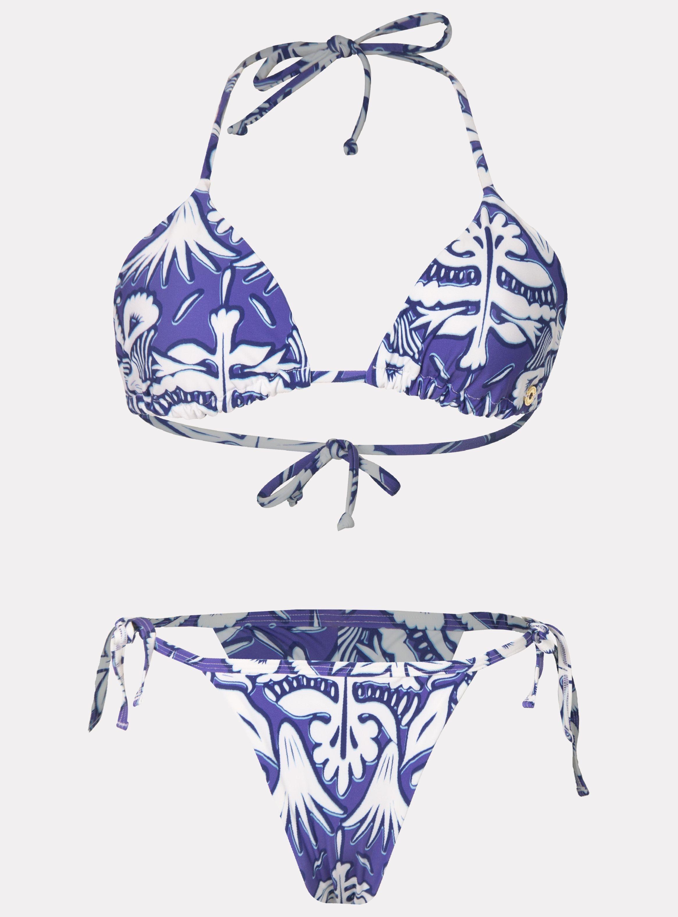 BIKINI TRIANGULO PRINT BLUE CHAMELA 43785 -5