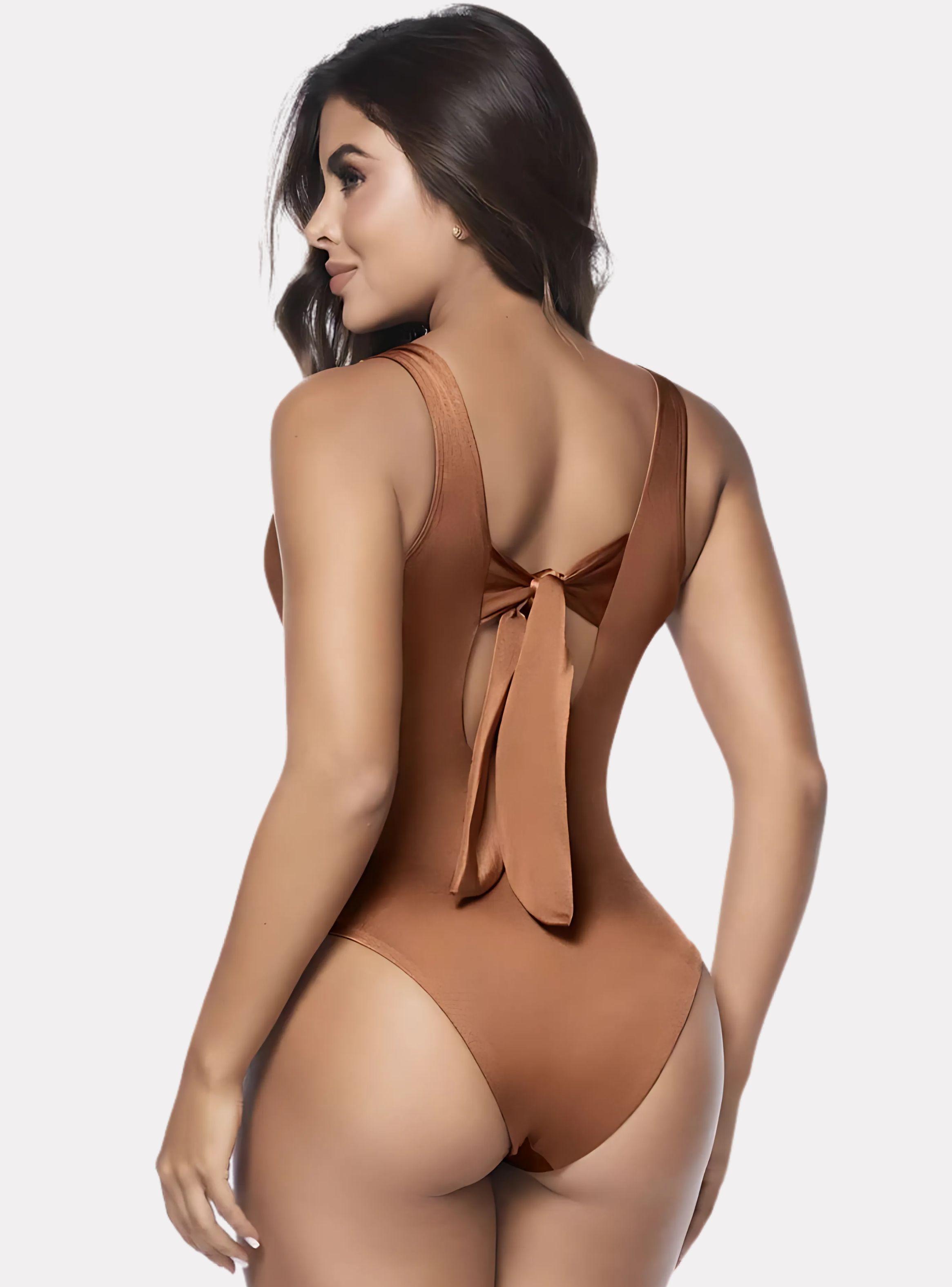 Traje de Baño Cobre con Control de Abdomen Chamela 44275-4