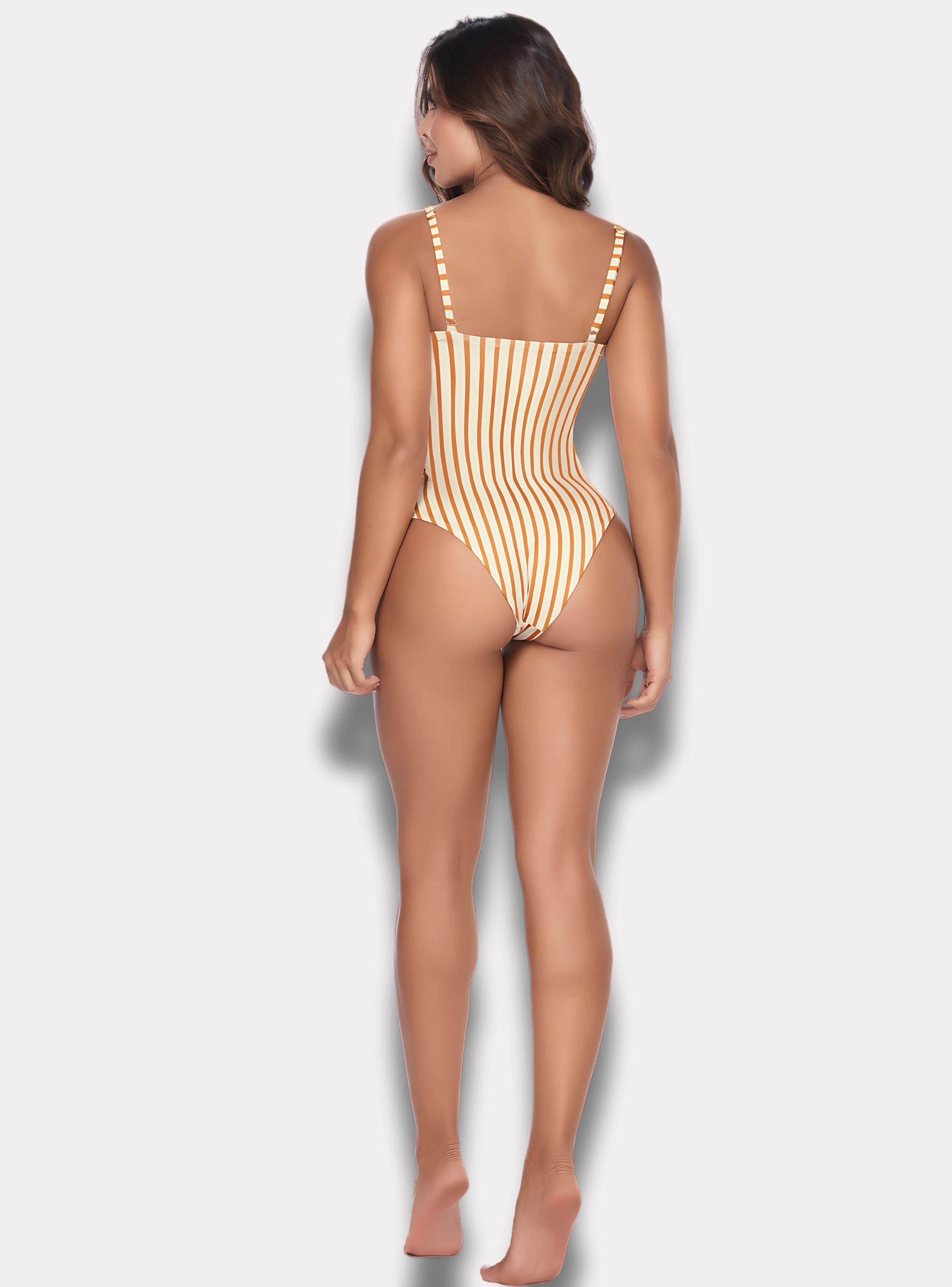Traje de Baño Rayas con Control de Abdomen Chamela 44265-6