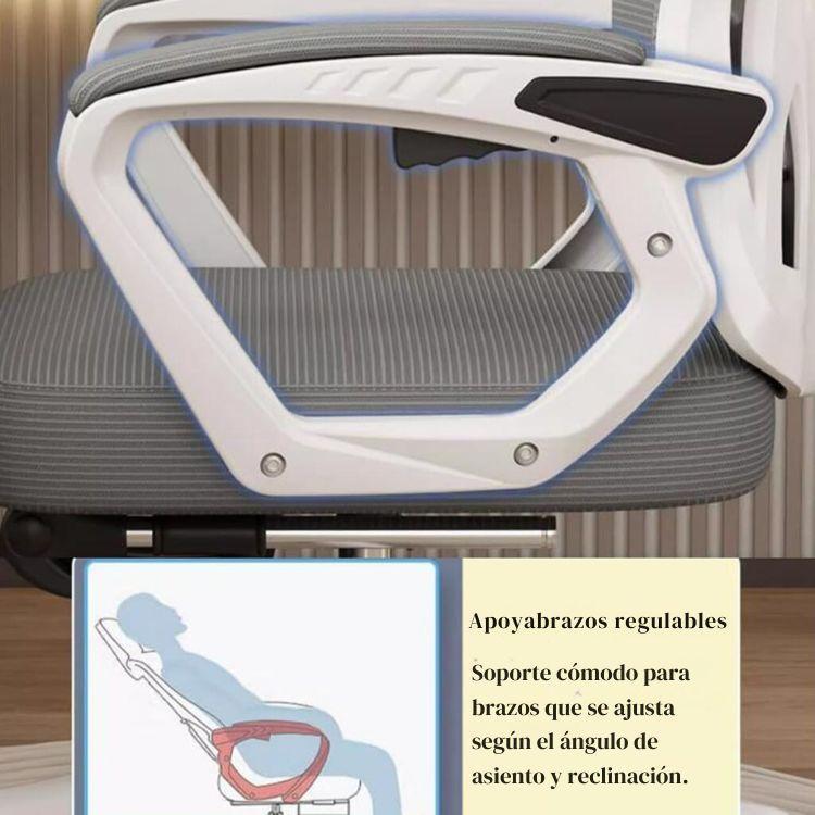 Silla Gamer Ergonómica Para Escritorio Con Reposacabeza-4