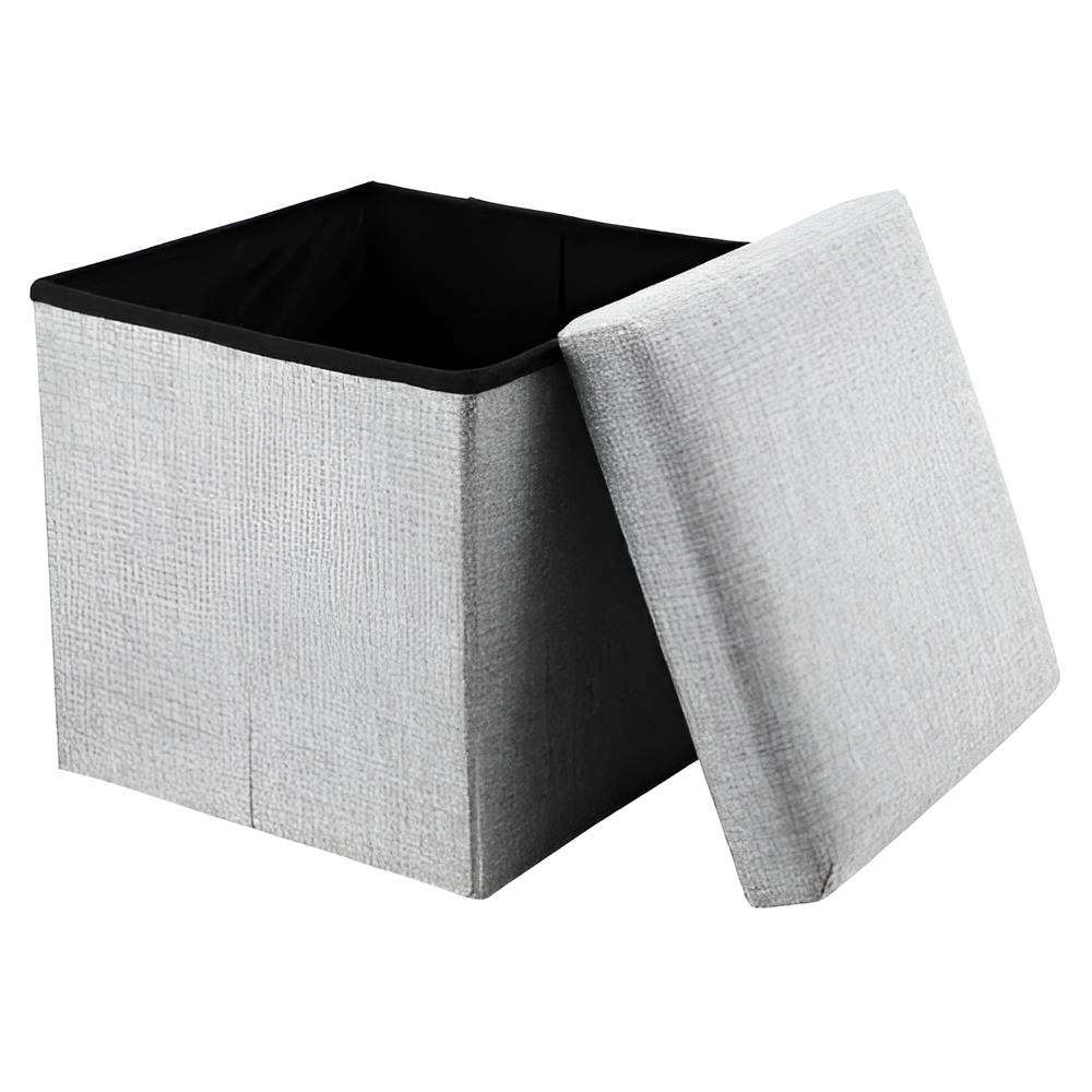 Puff Silla Cubo Organizador Plegable 30X30 Cm-0