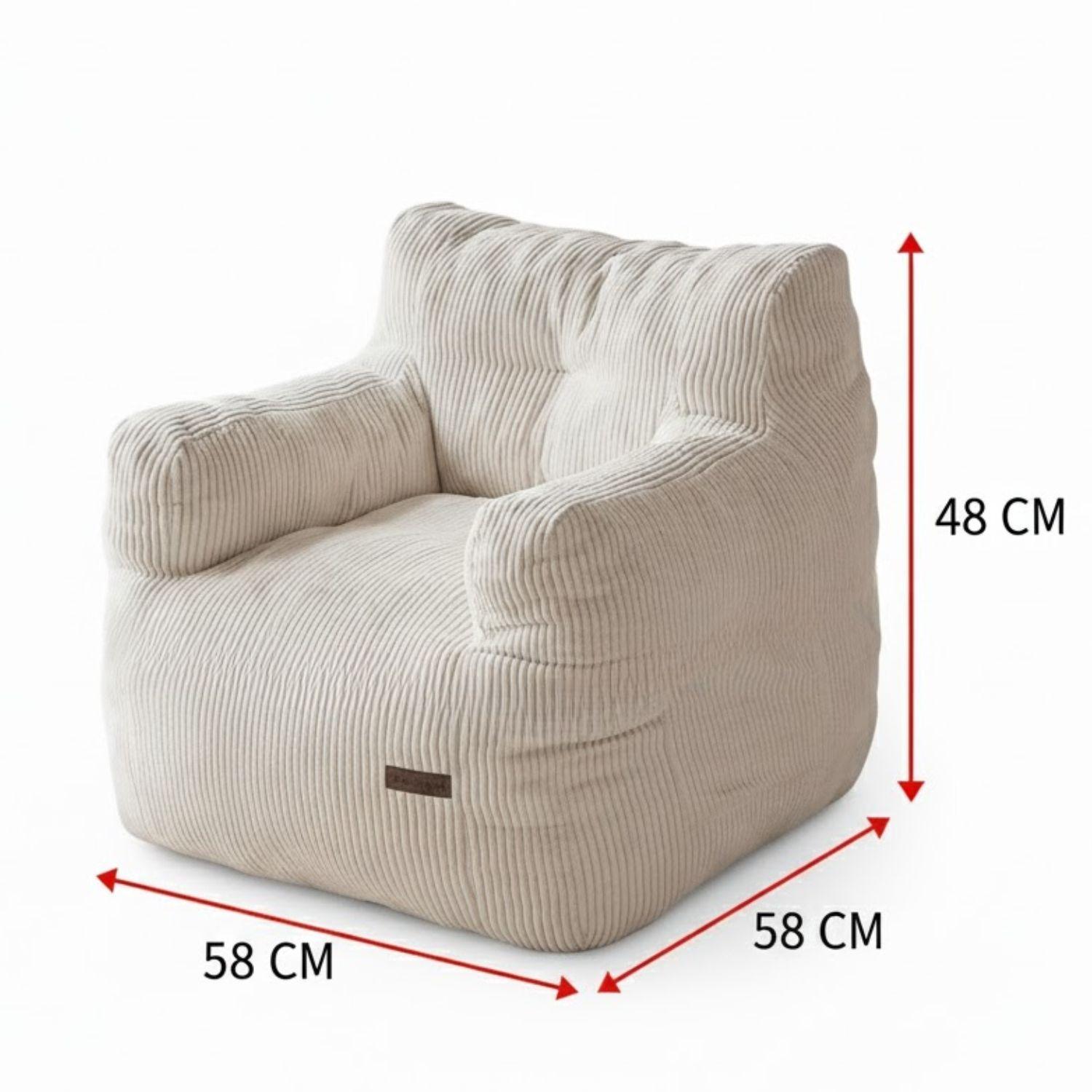 Puff Silla Sillon Infantil Bajo 58x58 Espuma Acolchable-2