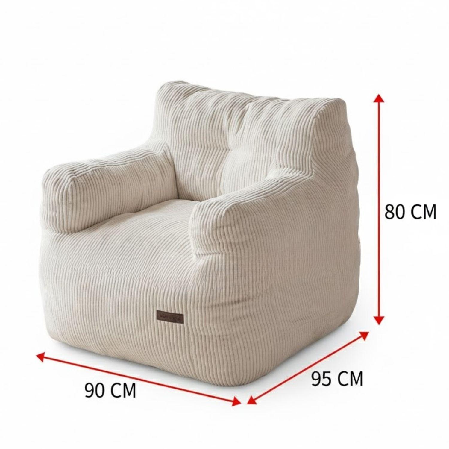 Puff Silla Sillon Individual Bajo 90x95 Espuma Acolchable-4
