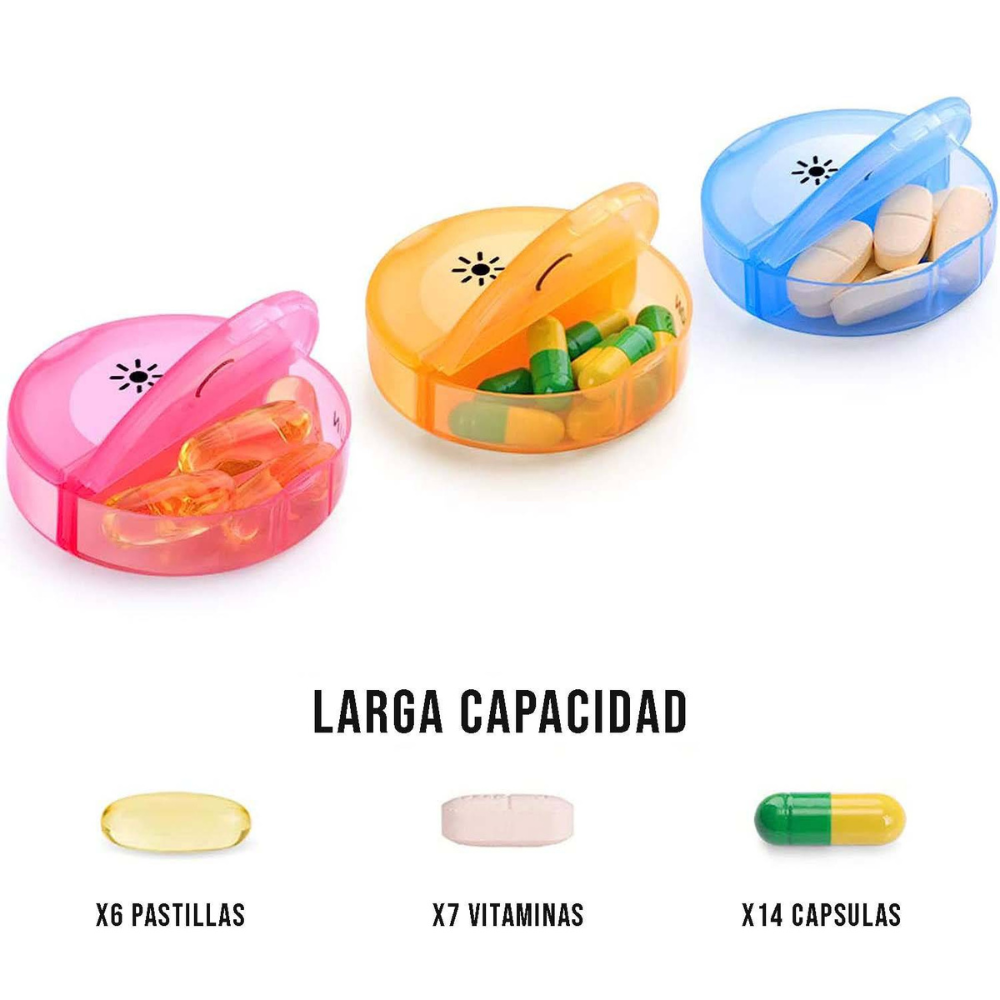 Mini Pastillero Organizador Semanal Dia Y Noche-2