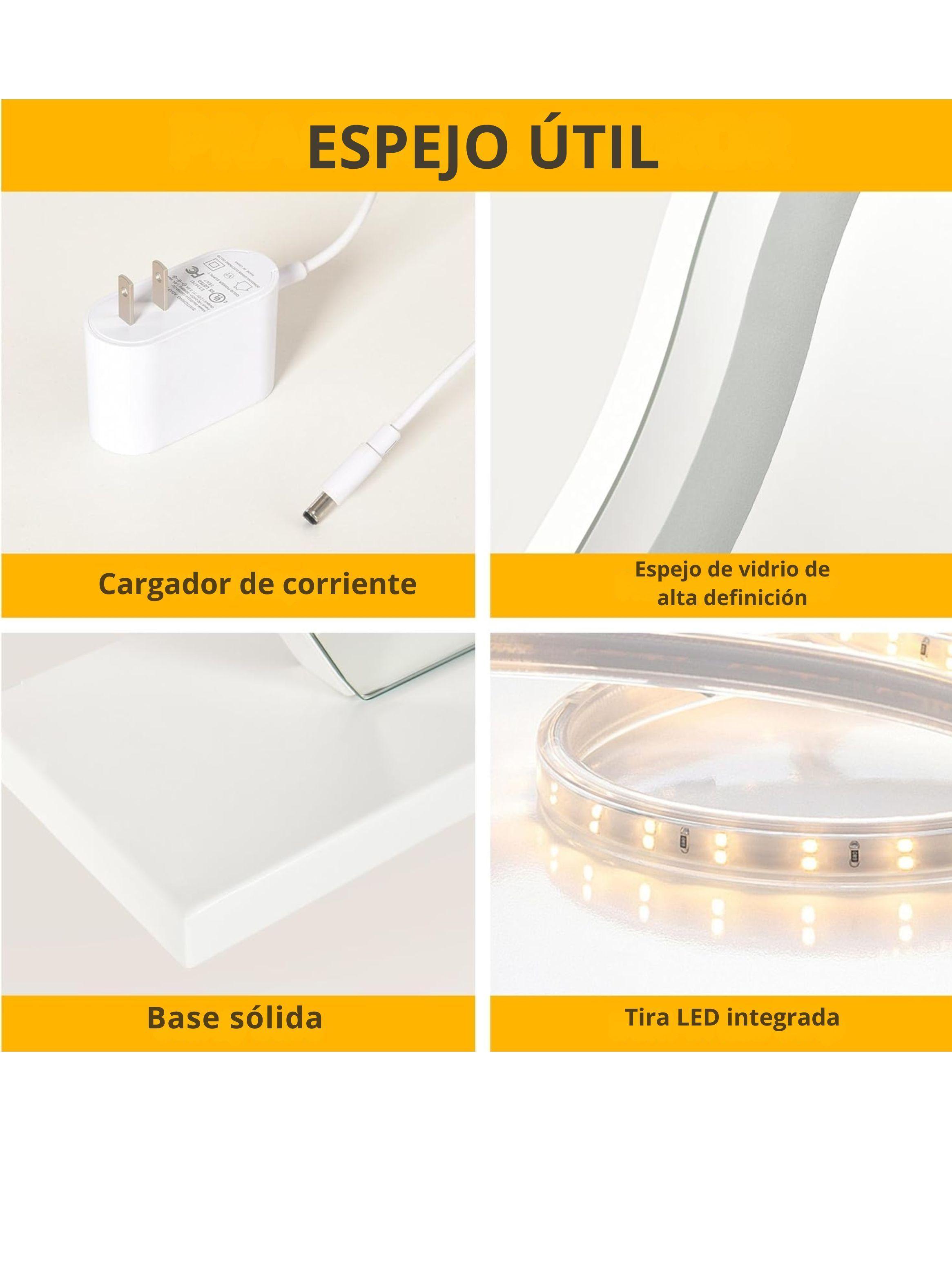 Espejo Led Para Tocador 22,4" x 17,1"-2