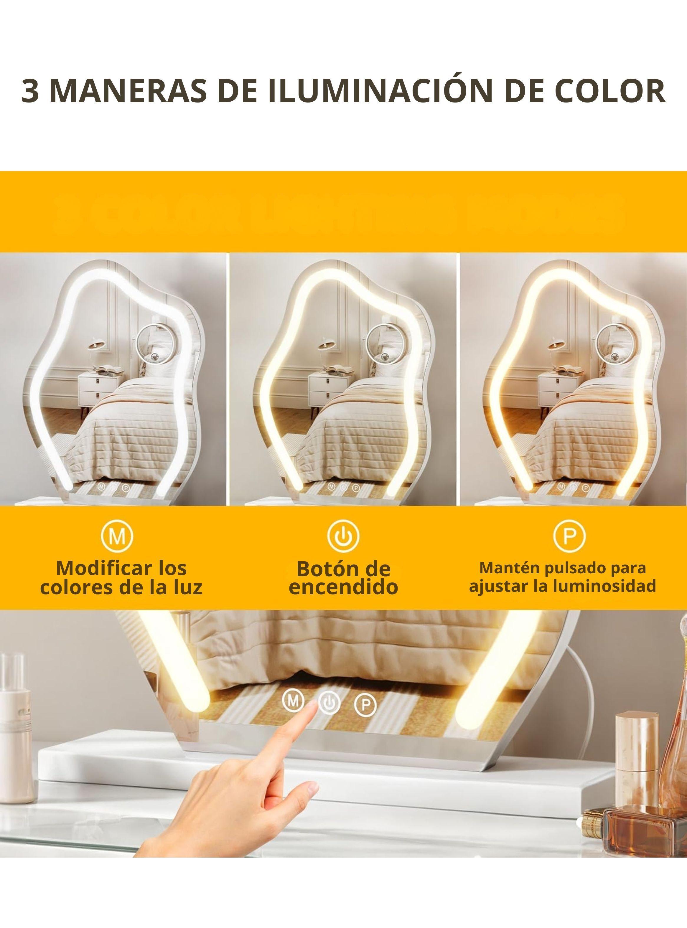Espejo Led Para Tocador 22,4" x 17,1"-5