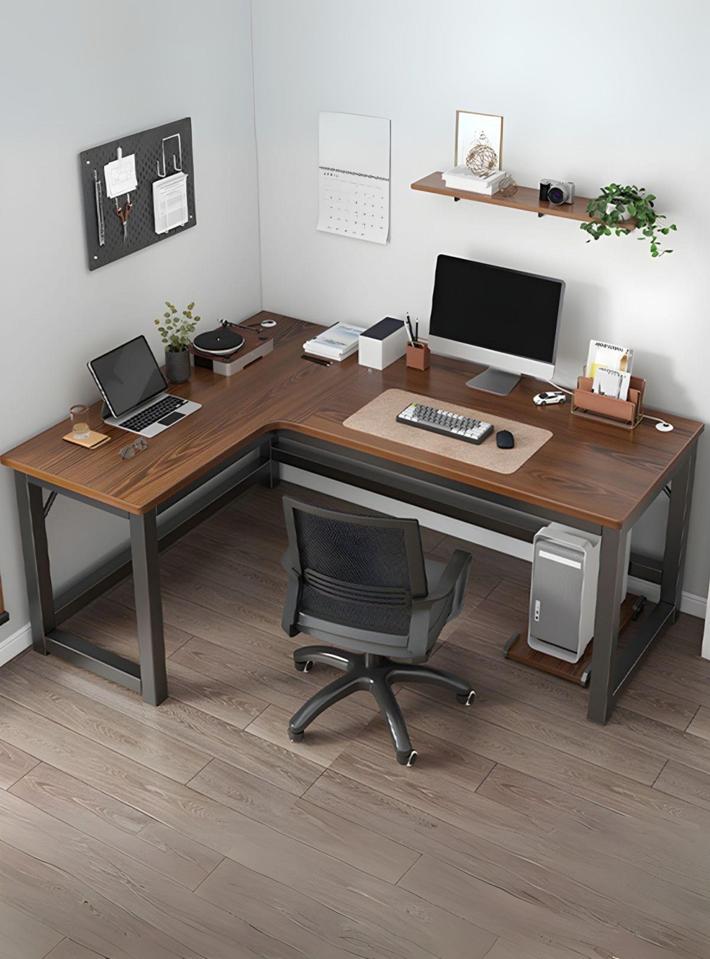 Escritorio Para Dormitorio En L 140x120x75cm 0.6mm-3